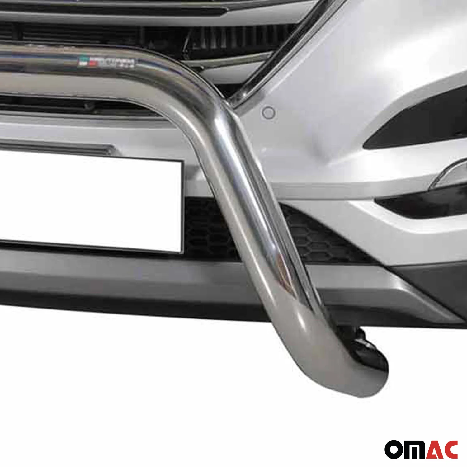 Frontbügel Frontschutzbügel für Hyundai Tucson 2015-2018 ø76mm Stahl Silber - Image 3