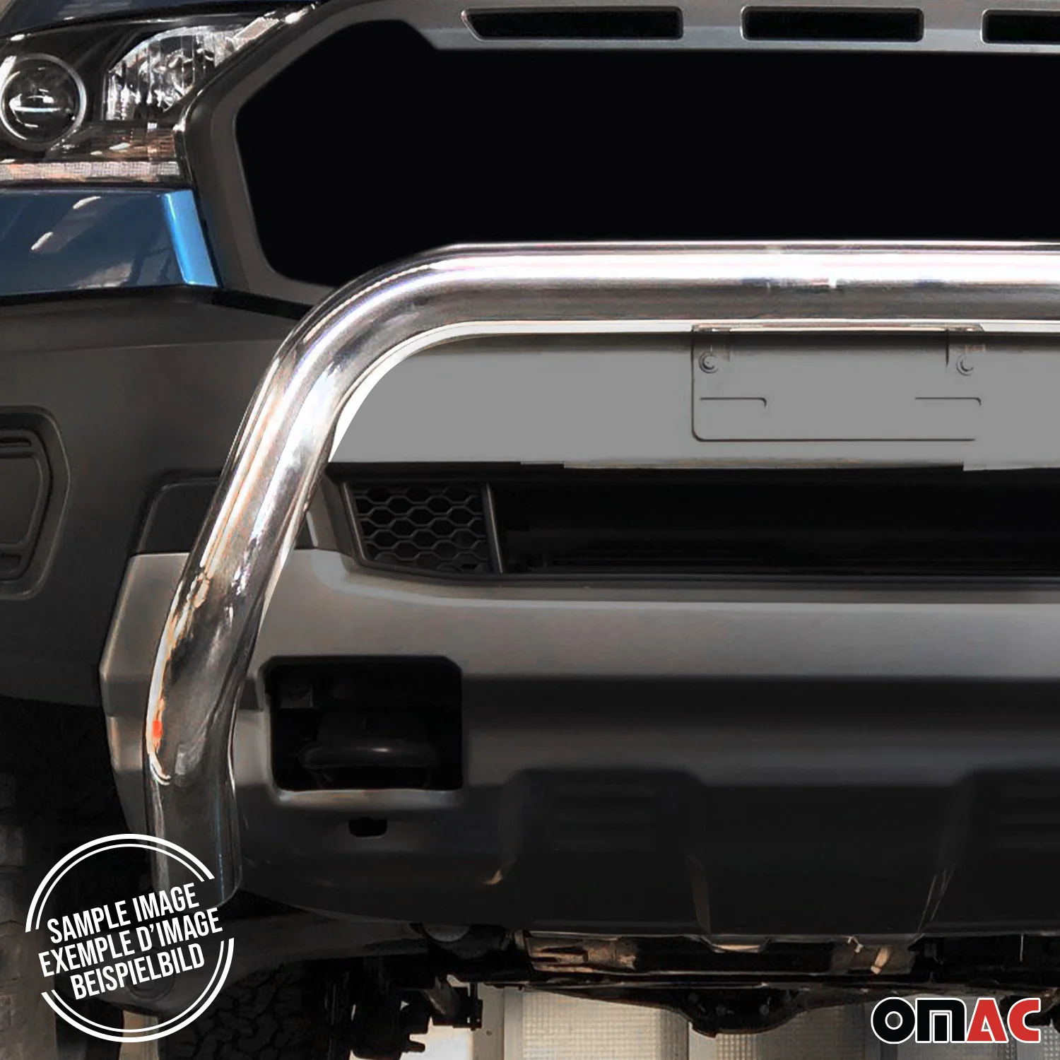 Frontbügel Frontschutzbügel für Hyundai Tucson 2018-2021 ø76mm Stahl Silber - Image 5