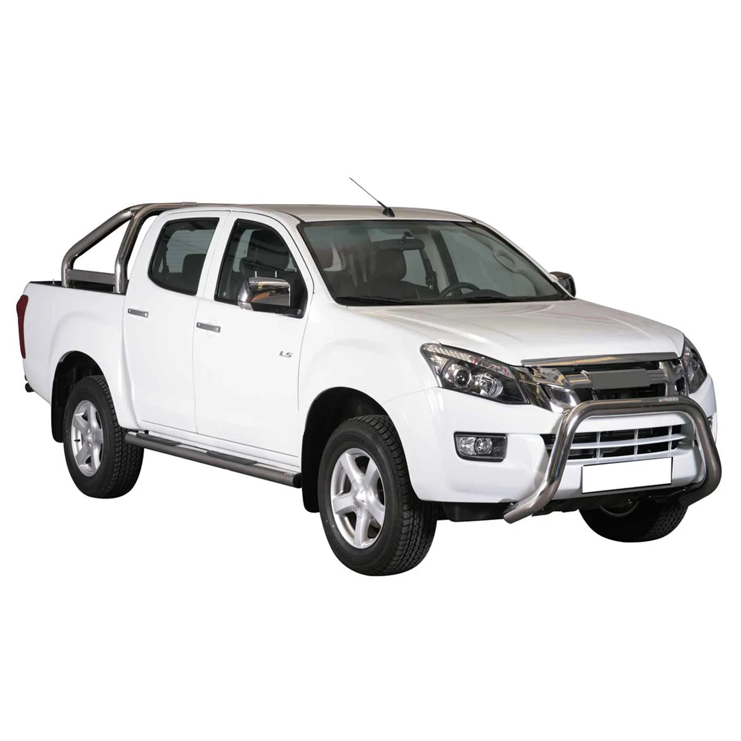 Frontbügel Frontschutzbügel für Isuzu D-Max 2012-2019 ø76mm Stahl Silber Schutz