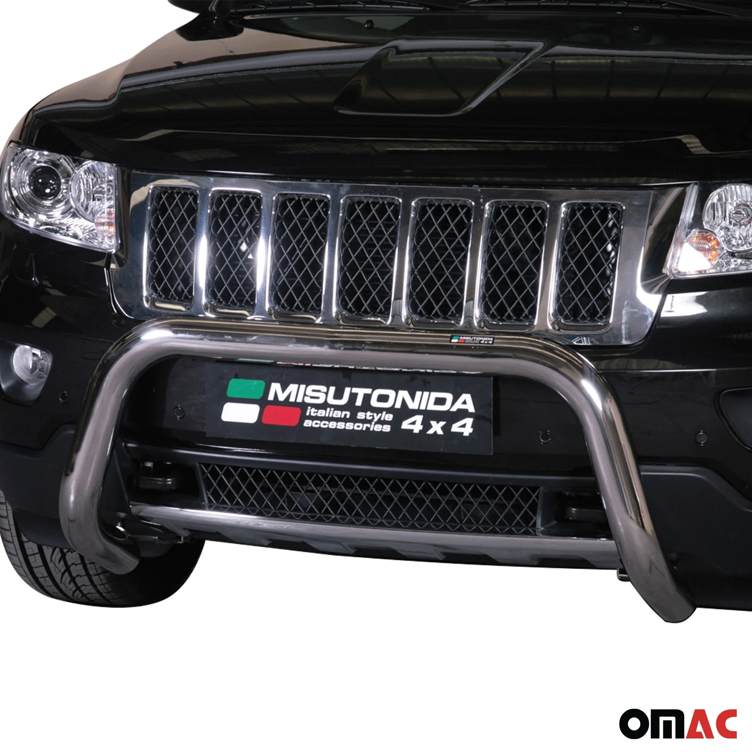 Frontbügel Frontschutzbügel für Jeep Grand Cherokee 2010-2013 ø76mm Stahl Silber - Image 2