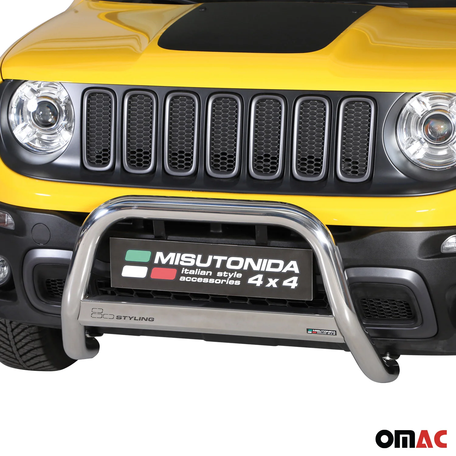 Frontbügel Frontschutzbügel für Jeep Renegade Trailhawk 2014-2024 Silber ø63mm - Image 2