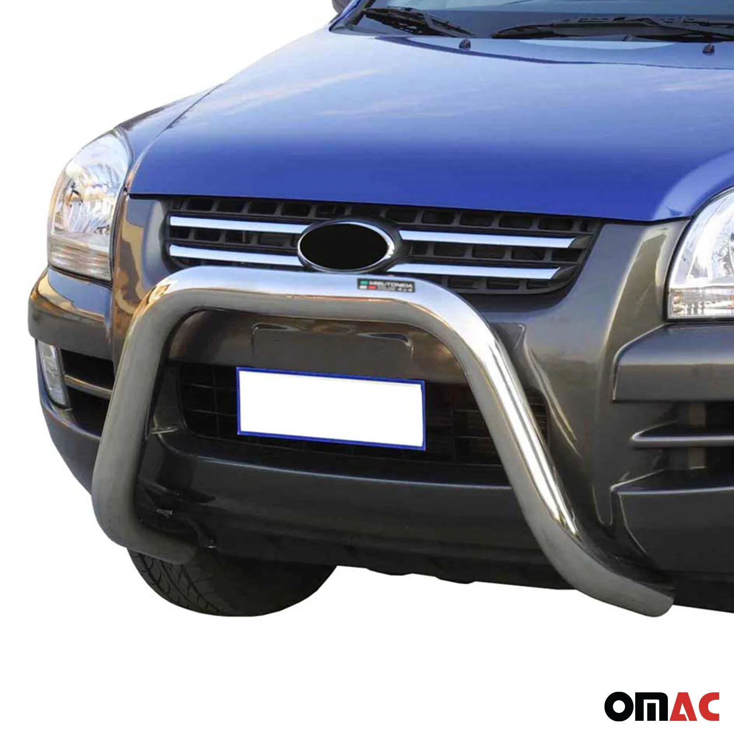 Frontbügel Frontschutzbügel für Kia Sportage 2004-2008 ø76mm Stahl Silber Schutz - Image 2