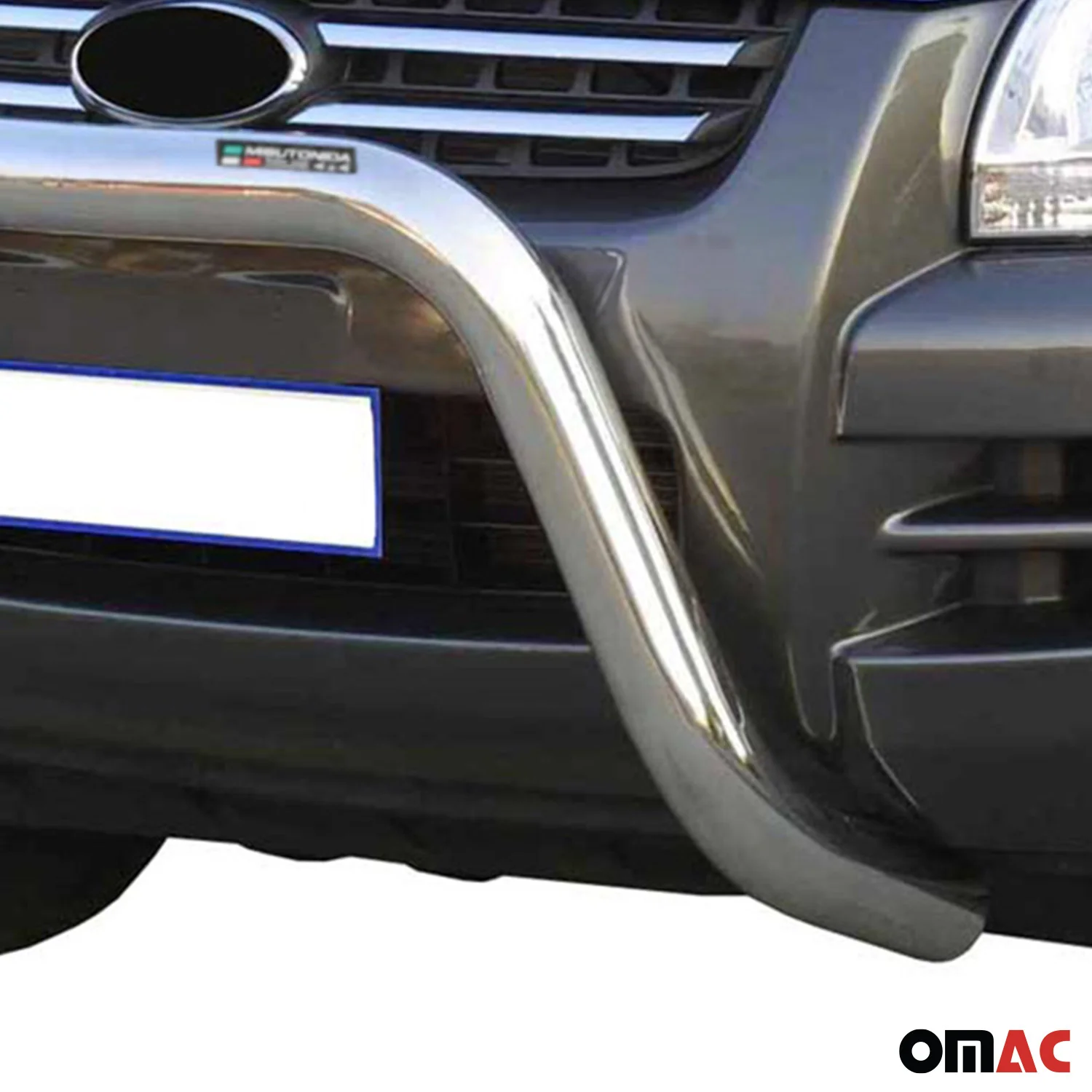 Frontbügel Frontschutzbügel für Kia Sportage 2004-2008 ø76mm Stahl Silber Schutz - Image 3