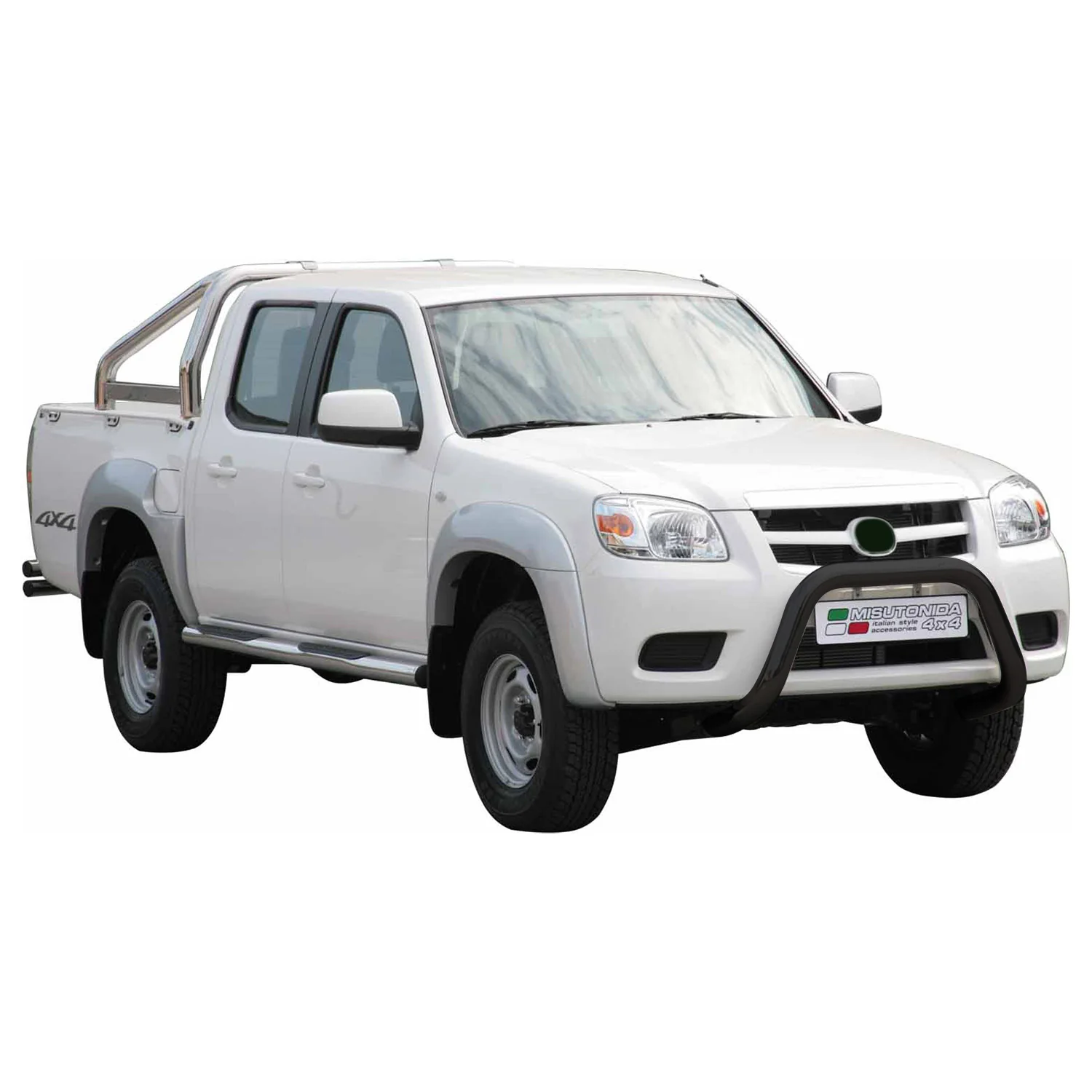 Frontbügel Frontschutzbügel für Mazda BT-50 2009-2012 ø76mm Stahl Schwarz Schutz