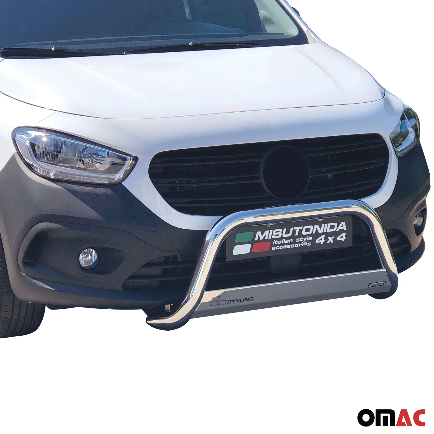 Frontbügel Frontschutzbügel für Mercedes Citan L2 2021-2026 ø63mm Stahl Silber - Image 2