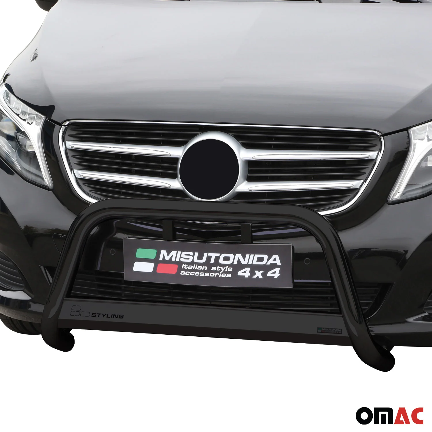 Frontbügel Frontschutzbügel für Mercedes V Klasse 2014-2019 ø63 Stahl Schwarz - Image 2