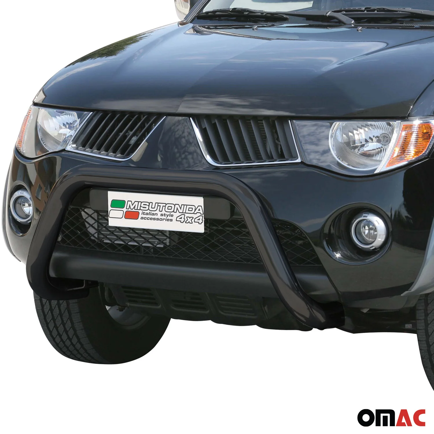 Frontbügel Frontschutzbügel für Mitsubishi L200 2006-2009 ø76mm Stahl Schwarz - Image 2