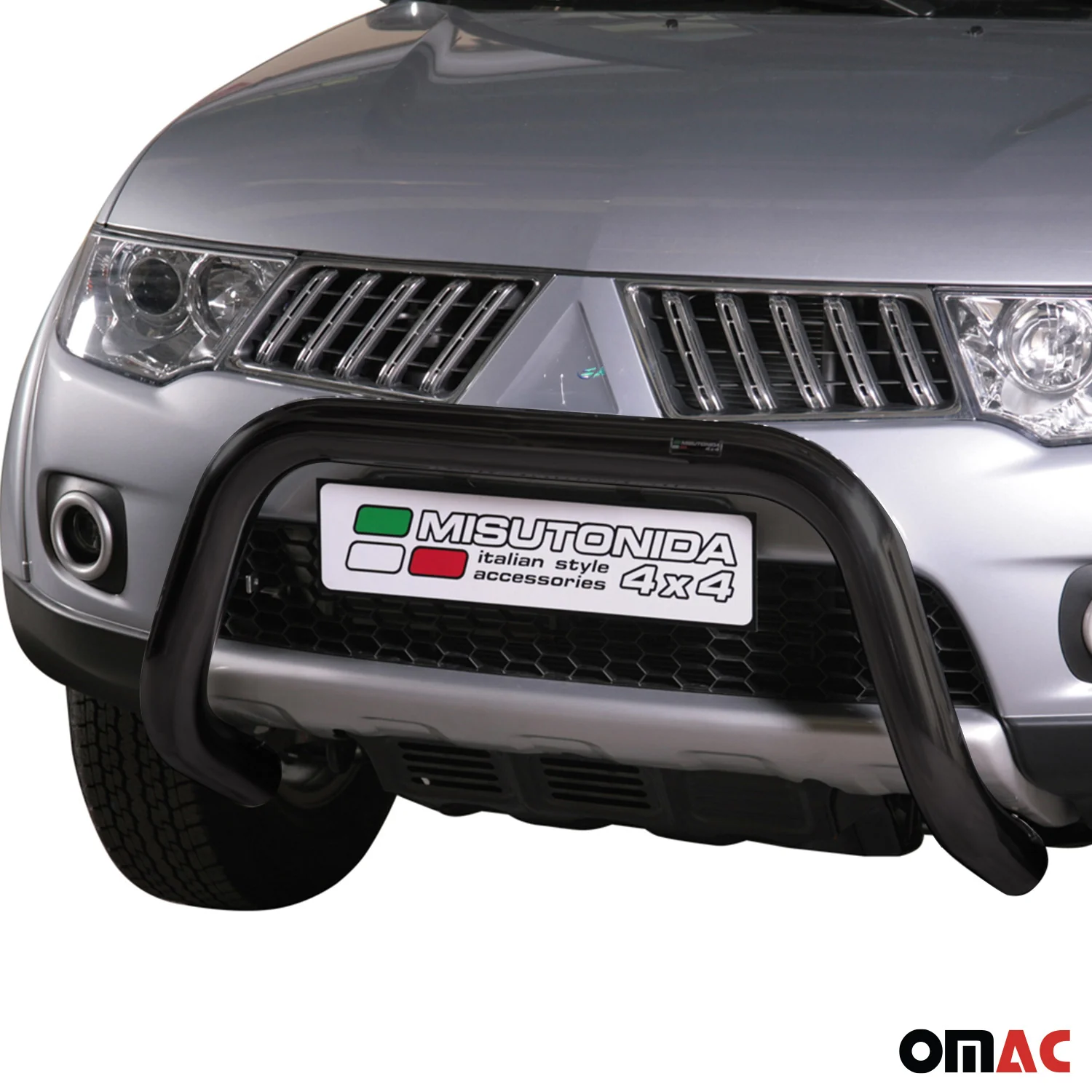 Frontbügel Frontschutzbügel für Mitsubishi L200 2010-2015 ø76mm Stahl Schwarz - Image 2