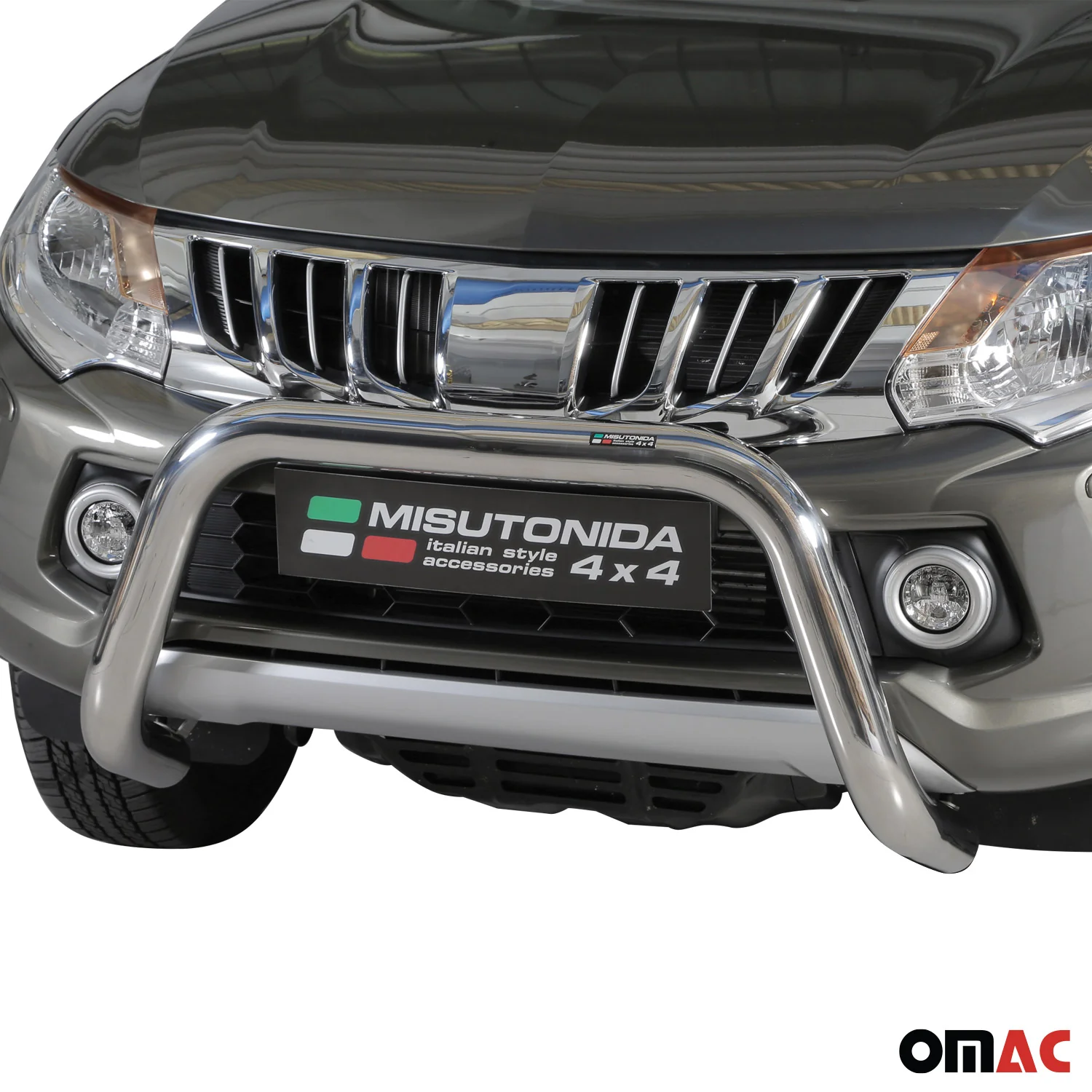 Frontbügel Frontschutzbügel für Mitsubishi L200 2015-2018 ø76mm Stahl Silber - Image 2
