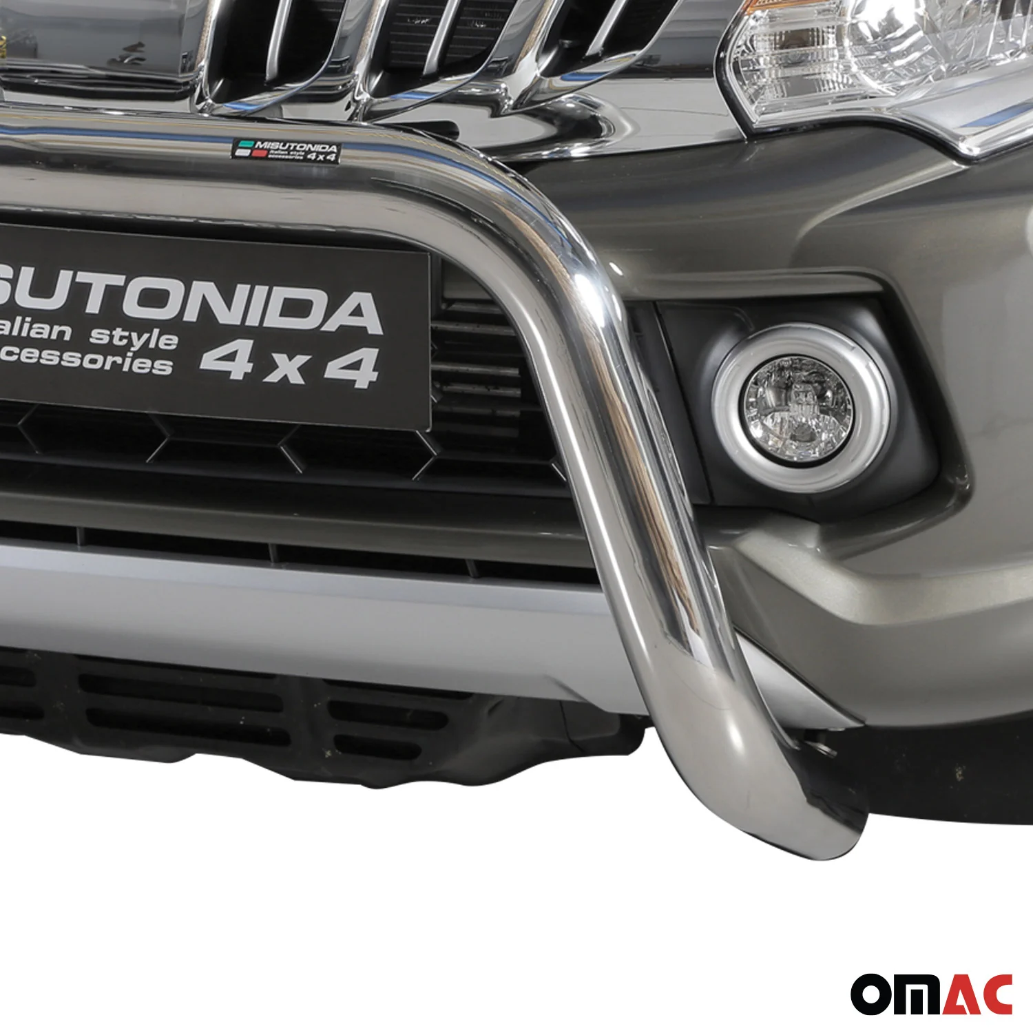 Frontbügel Frontschutzbügel für Mitsubishi L200 2015-2018 ø76mm Stahl Silber - Image 3