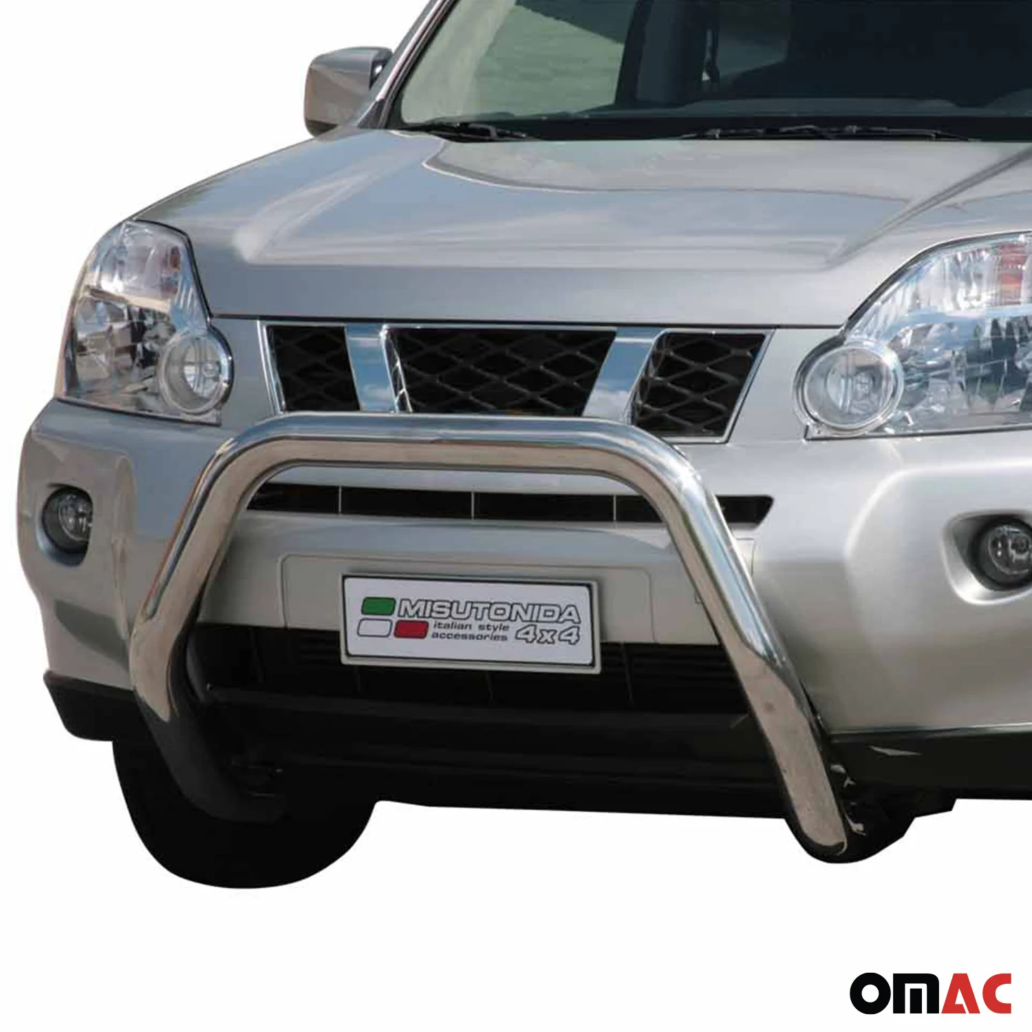 Frontbügel Frontschutzbügel für Nissan X-Trail 2007-2010 ø76mm Stahl Silber - Image 2