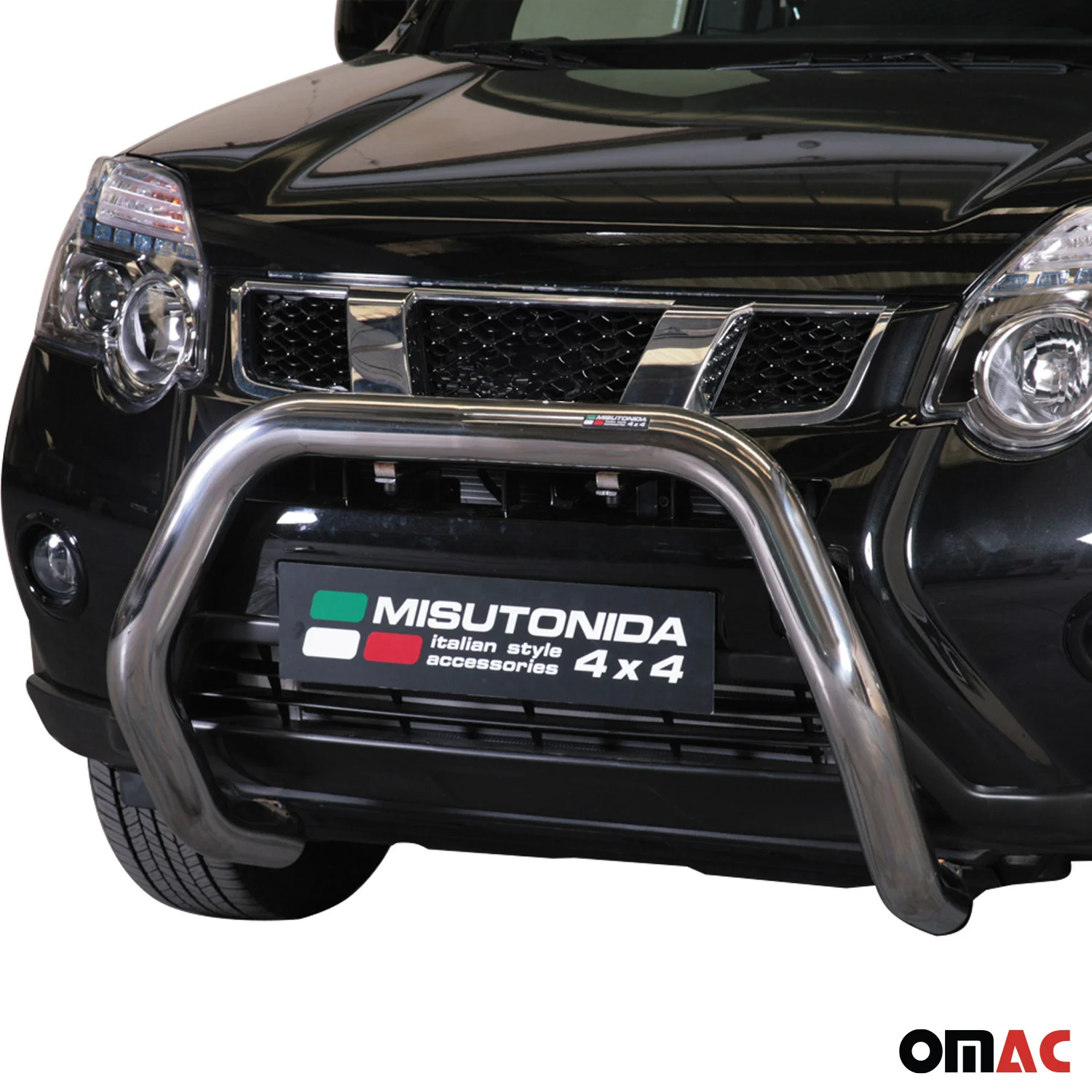 Frontbügel Frontschutzbügel für Nissan X-Trail 2011-2014 ø76mm Stahl Silber - Image 2