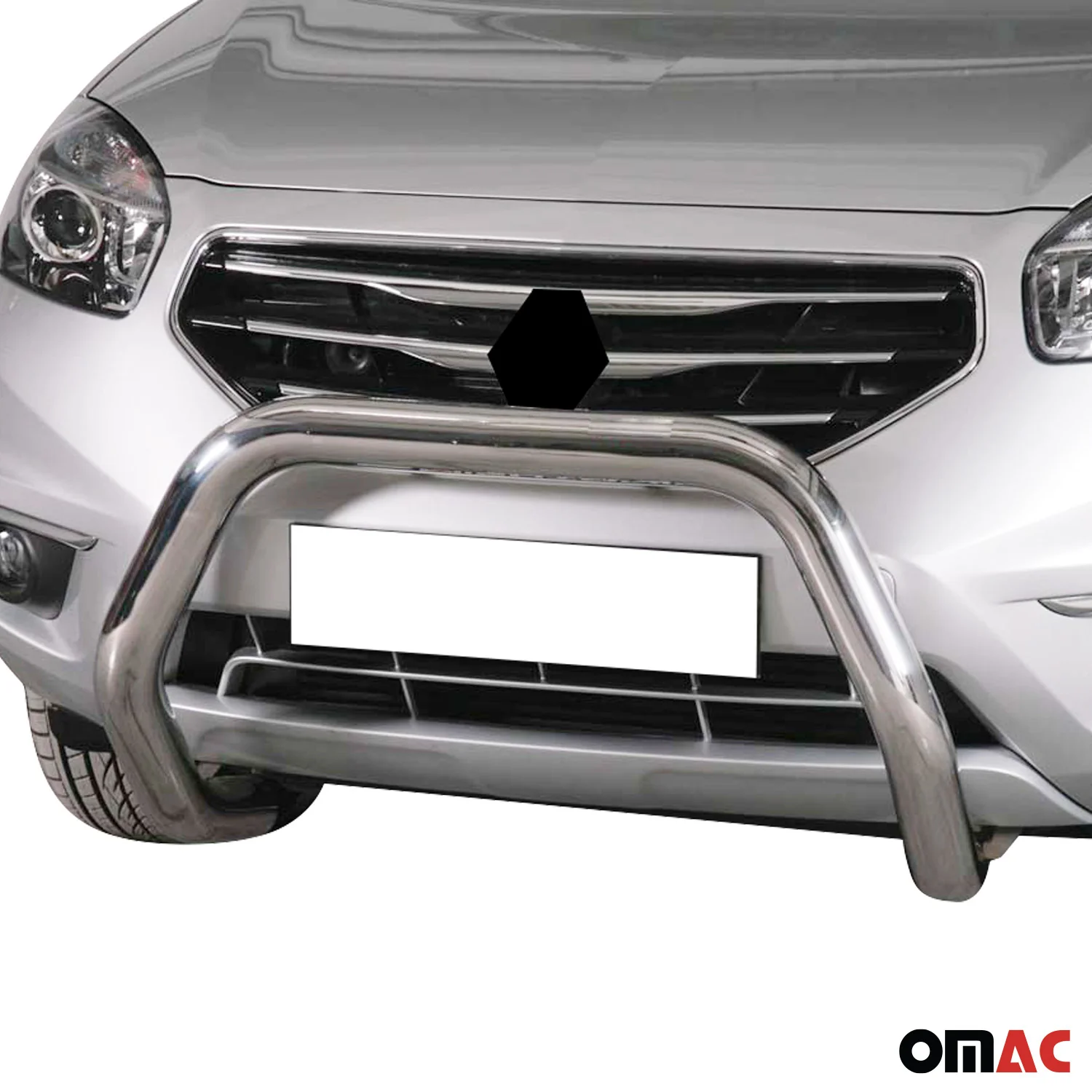 Frontbügel Frontschutzbügel für Renault Koleos 2011-2013 ø76mm Stahl Silber - Image 2