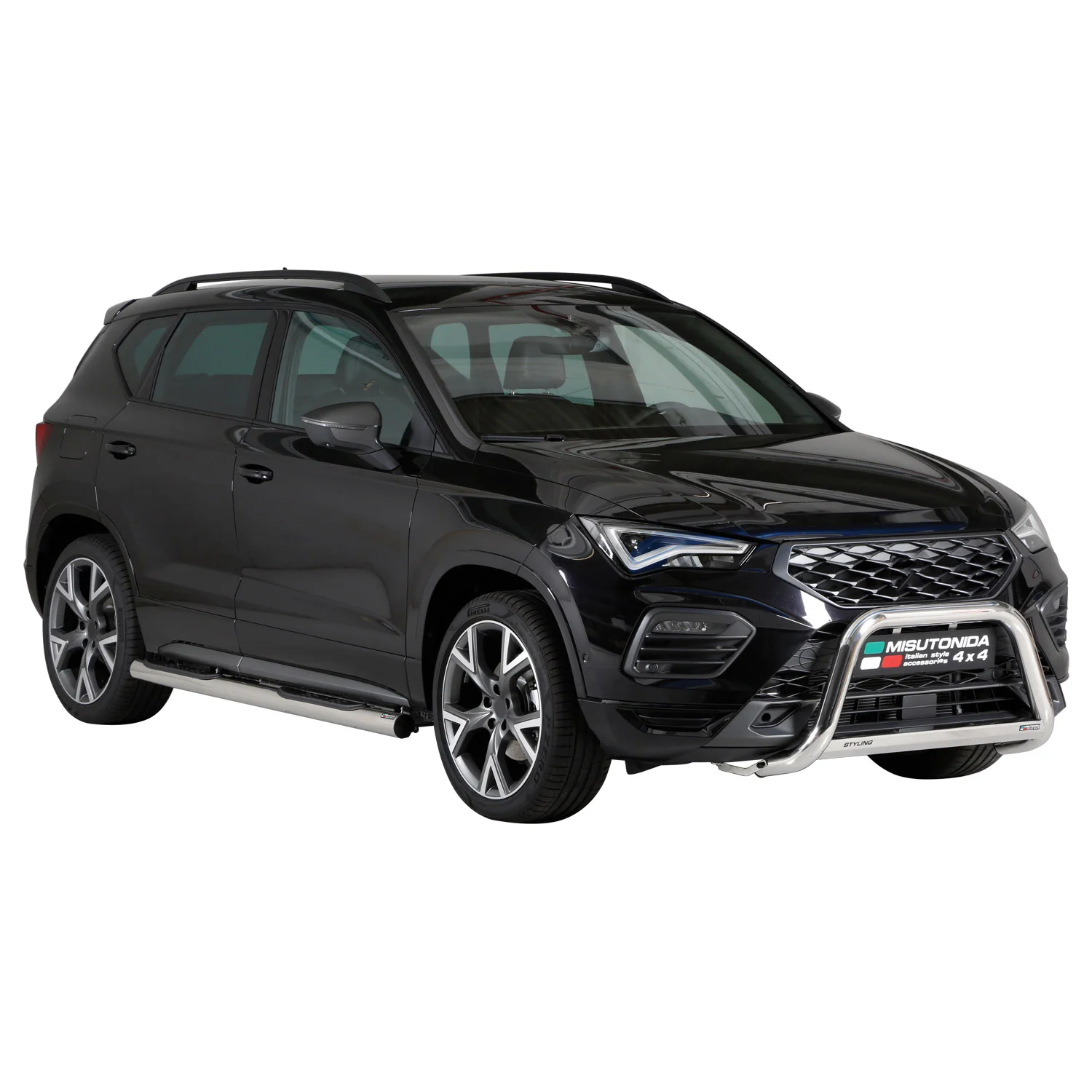 Frontbügel Frontschutzbügel für Seat Ateca 2021-2026 ø63mm Stahl Silber Schutz