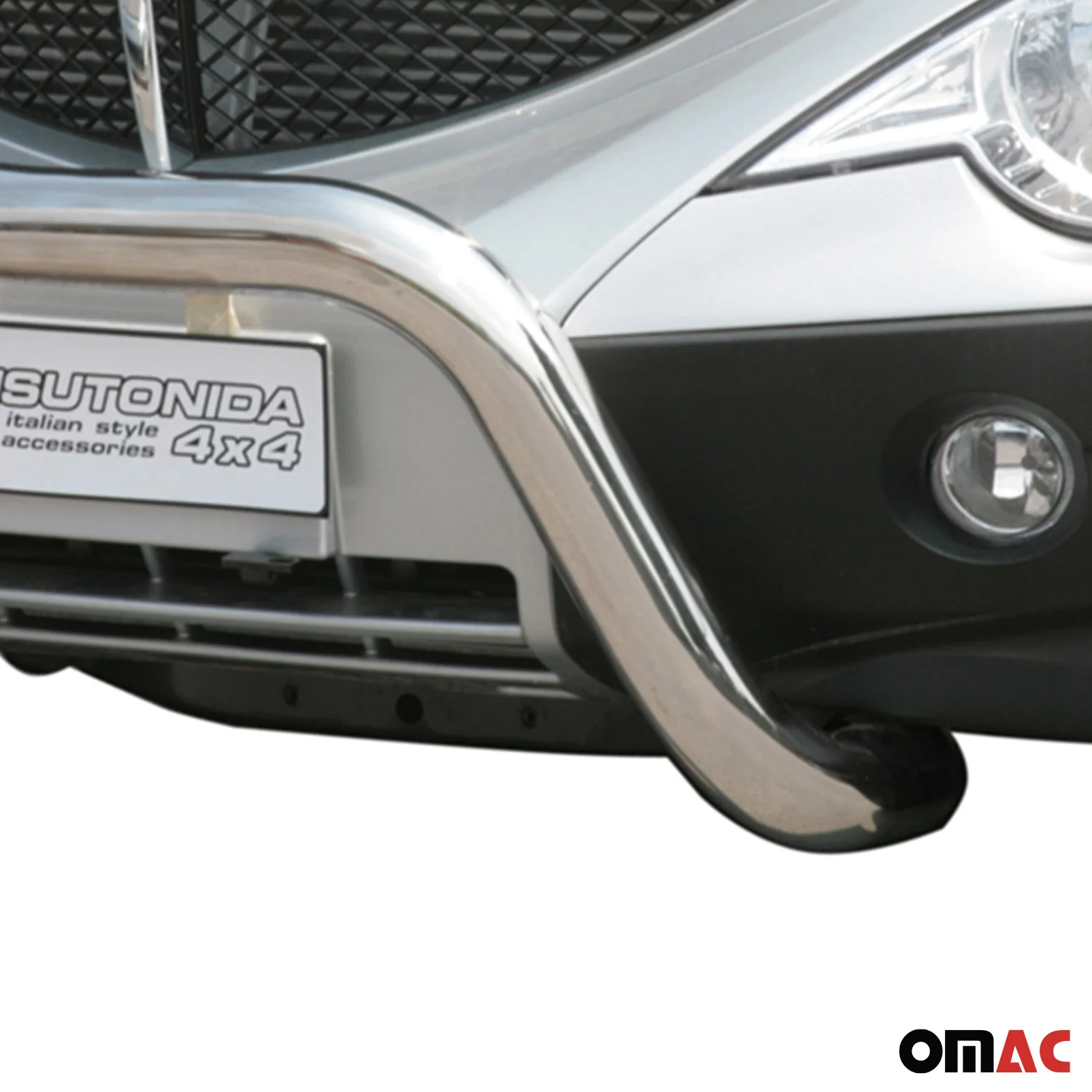 Frontbügel Frontschutzbügel für Ssangyong Actyon Sports 2007-2012 ø76 Stahl Grau - Image 3