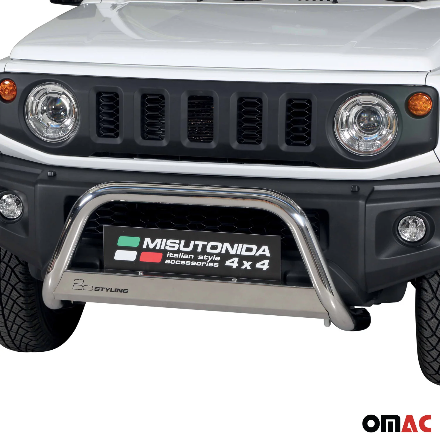 Frontbügel Frontschutzbügel für Suzuki Jimny 2018-2026 ø63mm Stahl Silber Schutz - Image 2