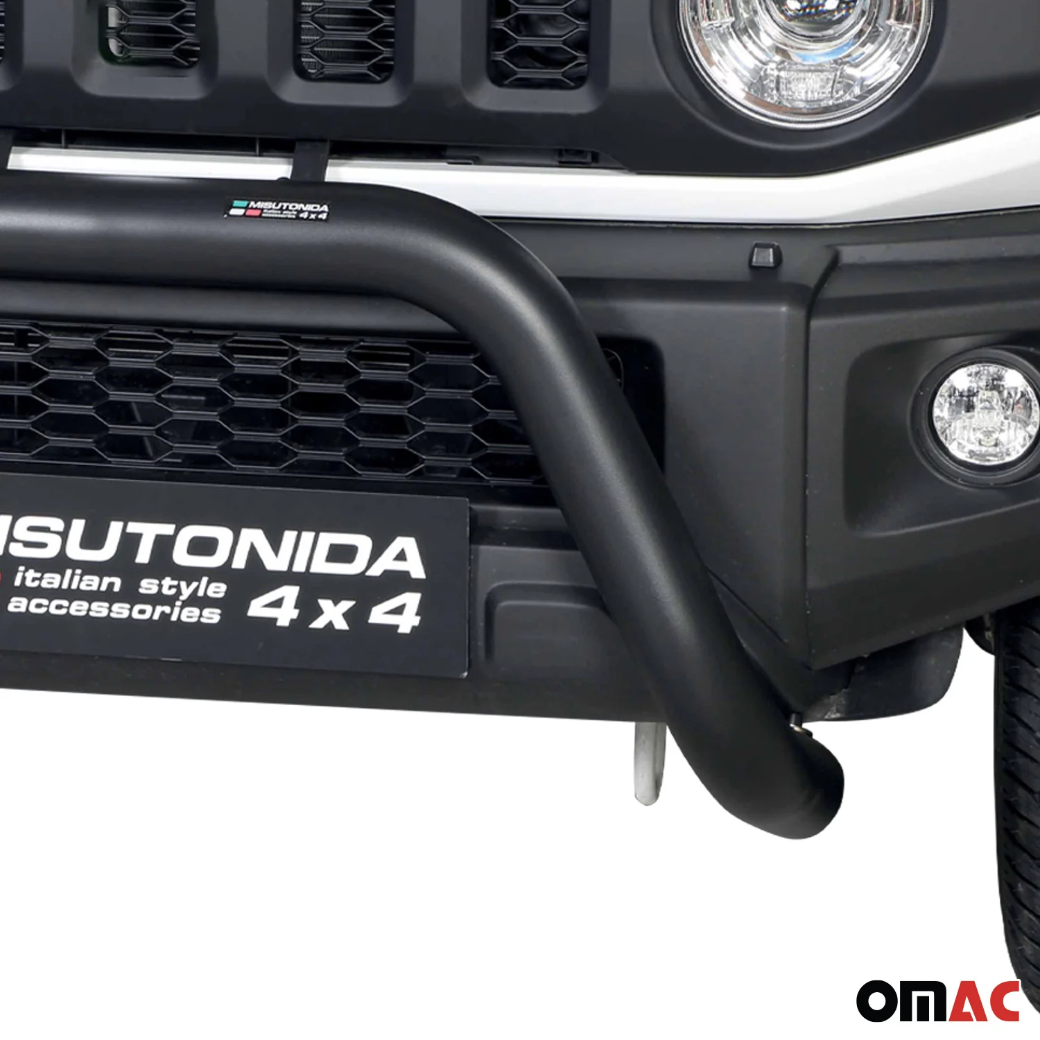 Frontbügel Frontschutzbügel für Suzuki Jimny 2018-2026 ø76mm Stahl Schwarz - Image 3