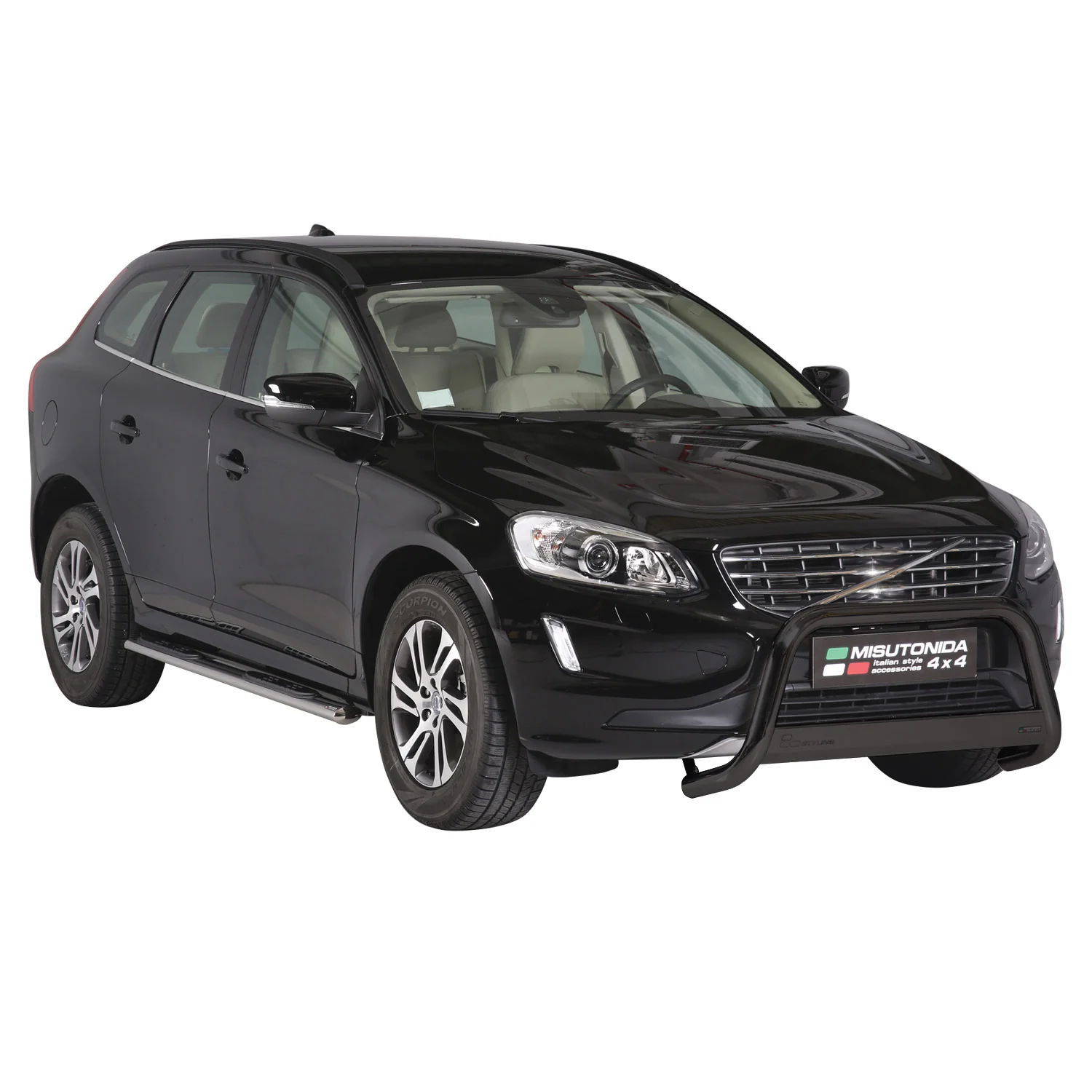 Frontbügel Frontschutzbügel für Volvo XC60 2013-2017 ø63mm Stahl Schwarz Schutz