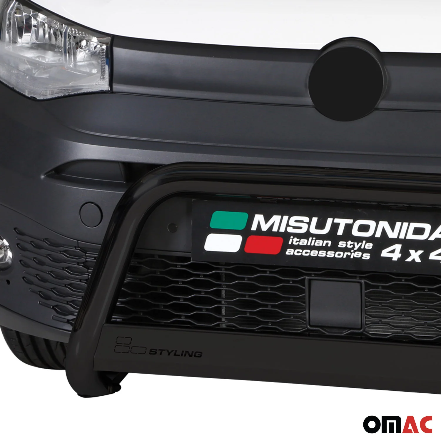Frontbügel Frontschutzbügel für VW Caddy 2021-2026 ø63mm Stahl Schwarz Schutz - Image 3