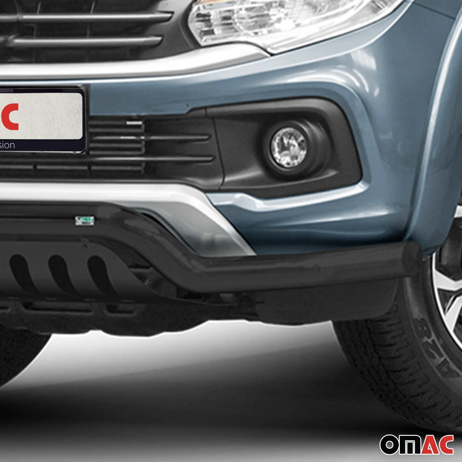 Frontschutzbügel Frontbügel für Fiat Fullback 2016-2021 Edelstahl ABE Schwarz - Image 3
