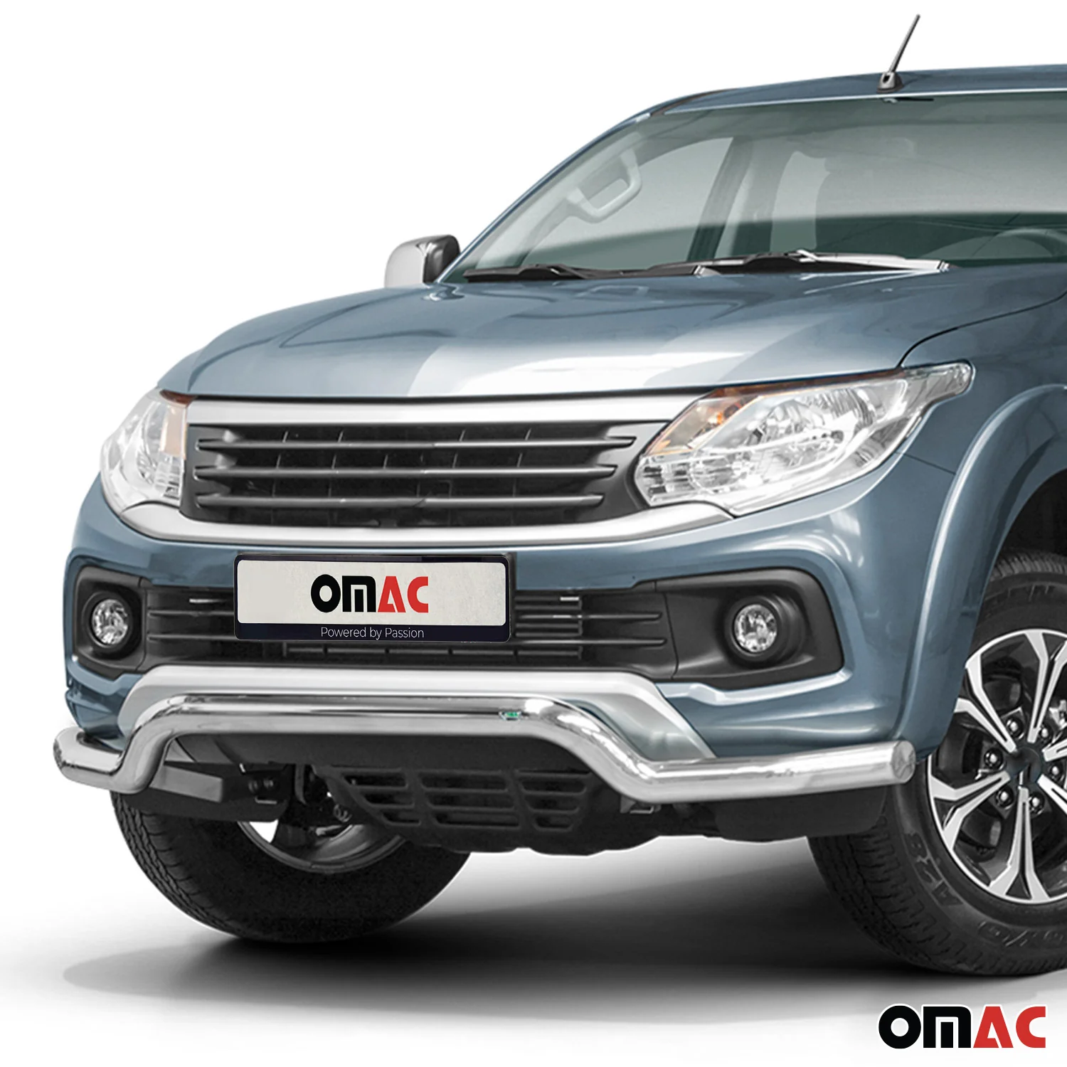 Frontbügel Frontschutzbügel Schutz für Fiat Fullback 2016-2021 Stahl ABE Silber - Image 2