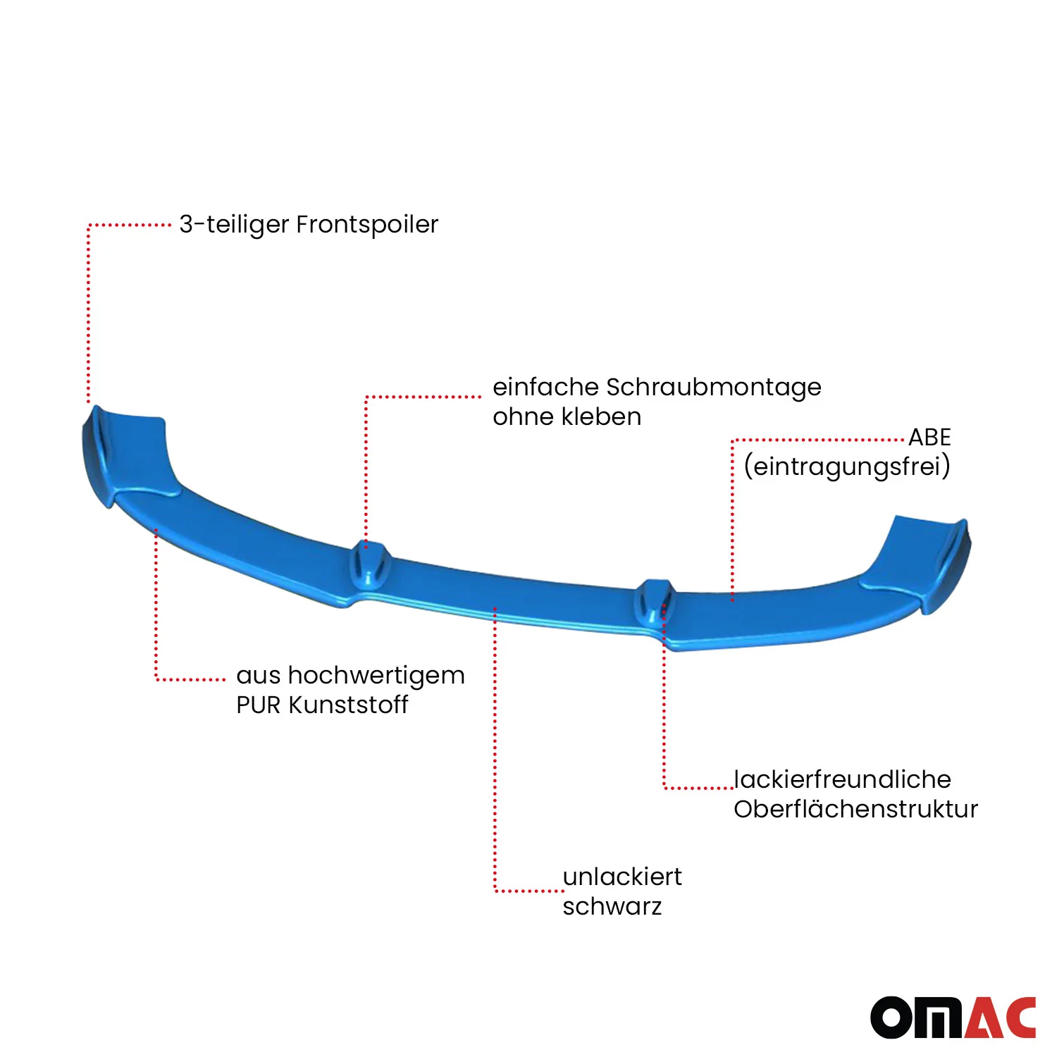 RDX Frontspoiler für Seat Leon Facelift 2009-2012 mit SE Aerodynamikpaket - Image 3