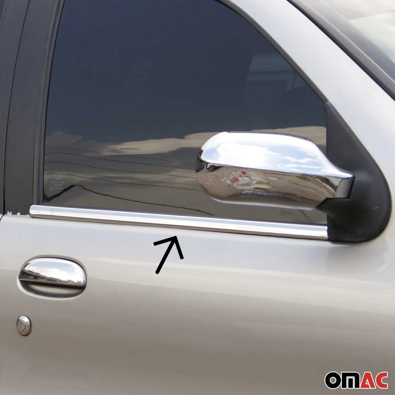 Fensterleisten Fensterrahmen für Fiat Palio / Sienna 1995-2004 Edelstahl Chrom - Image 2