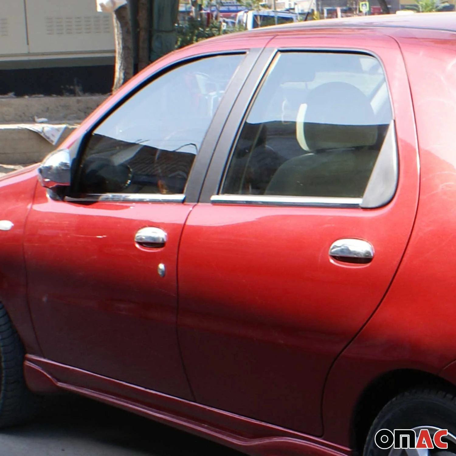 Fensterleisten Fensterrahmen für Fiat Palio / Sienna 1995-2004 Edelstahl Chrom - Image 6
