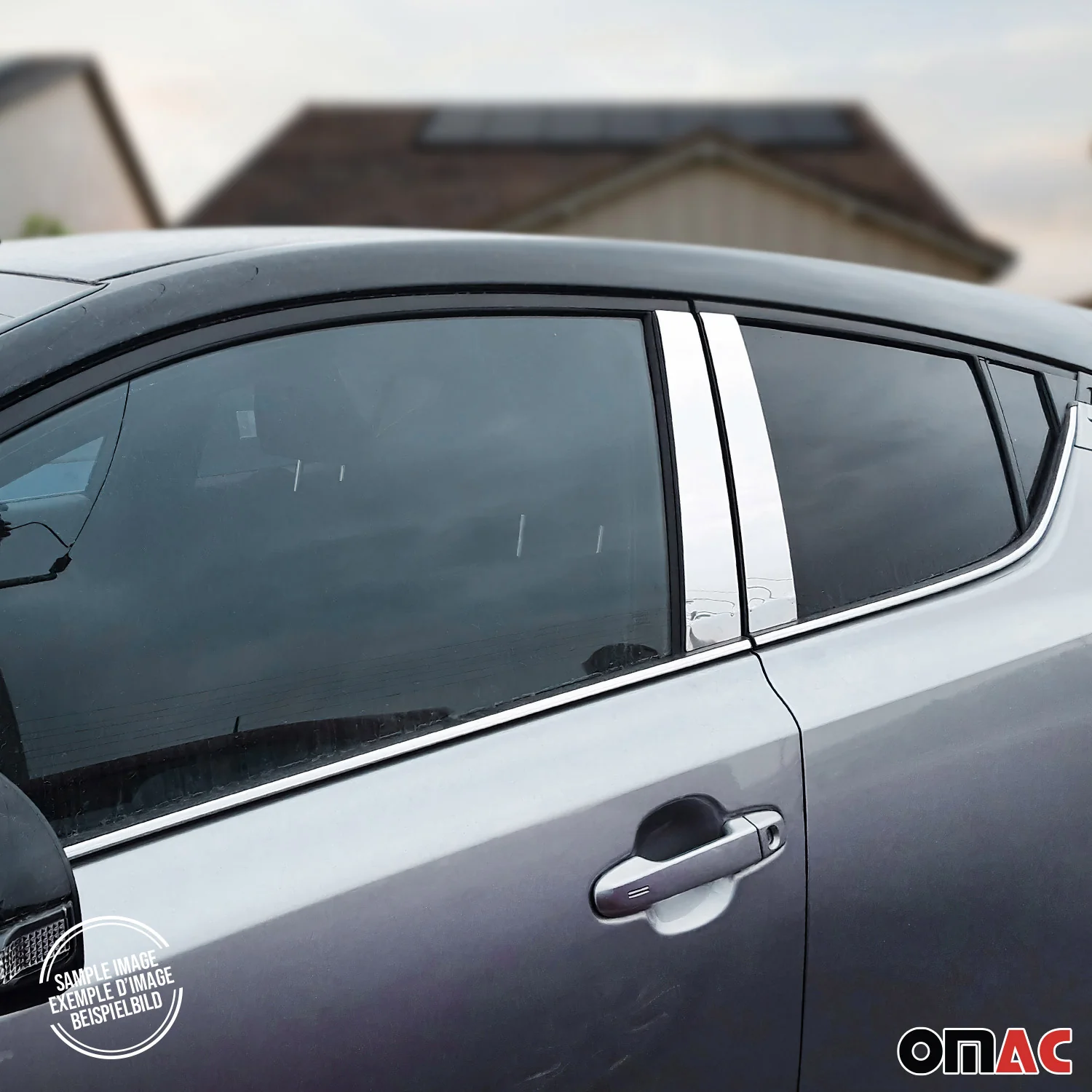 B-Säule Türsäulen Verkleidung für Hyundai i10 2020-2026 Edelstahl Chrom 8tlg - Image 3
