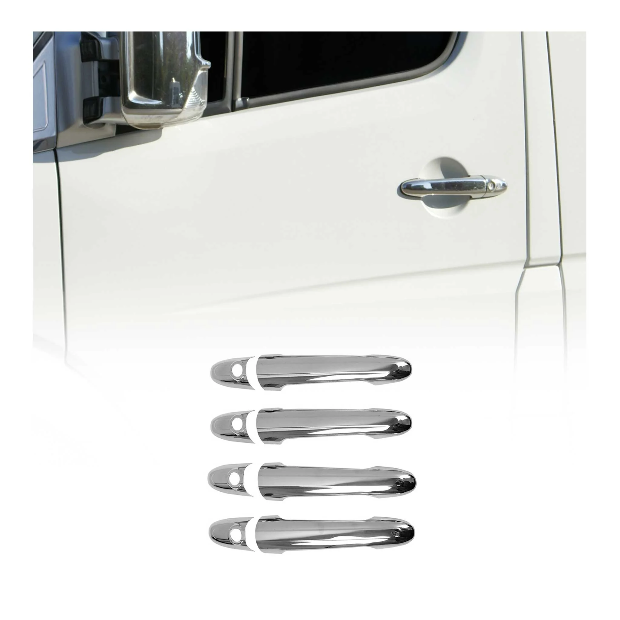 Chrom Türgriff Blende für Mercedes Sprinter W906 2006-2018 Edelstahl 8tlg
