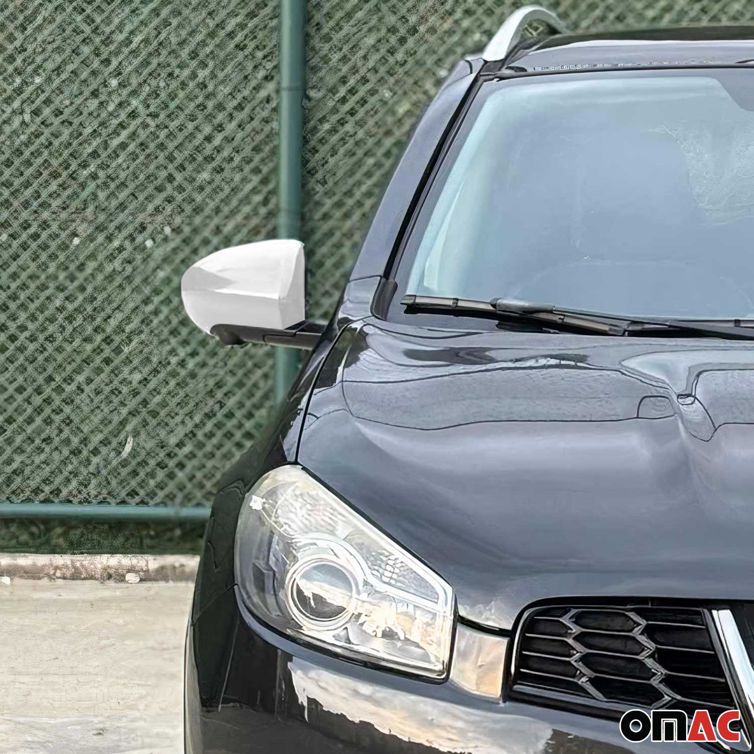 Spiegelkappen Spiegelabdeckung für Nissan Qashqai +2 2008-2014 Chrom ABS Silber - Image 3