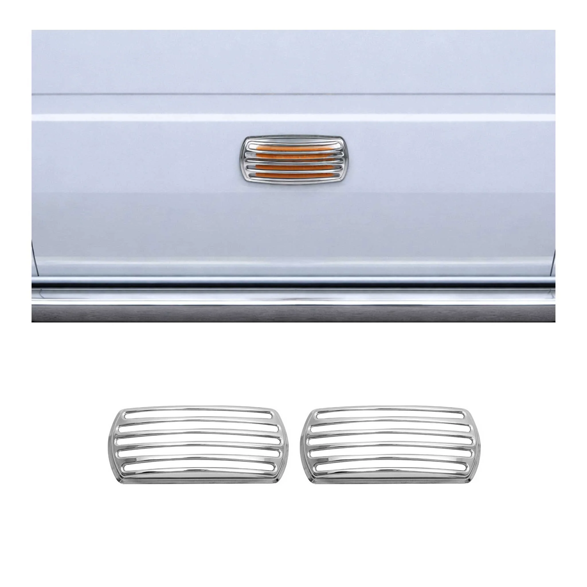 Blinkerrahmen Signalblende Rahmen für Nissan NV400 Van 2010-2021 Chrom 2x
