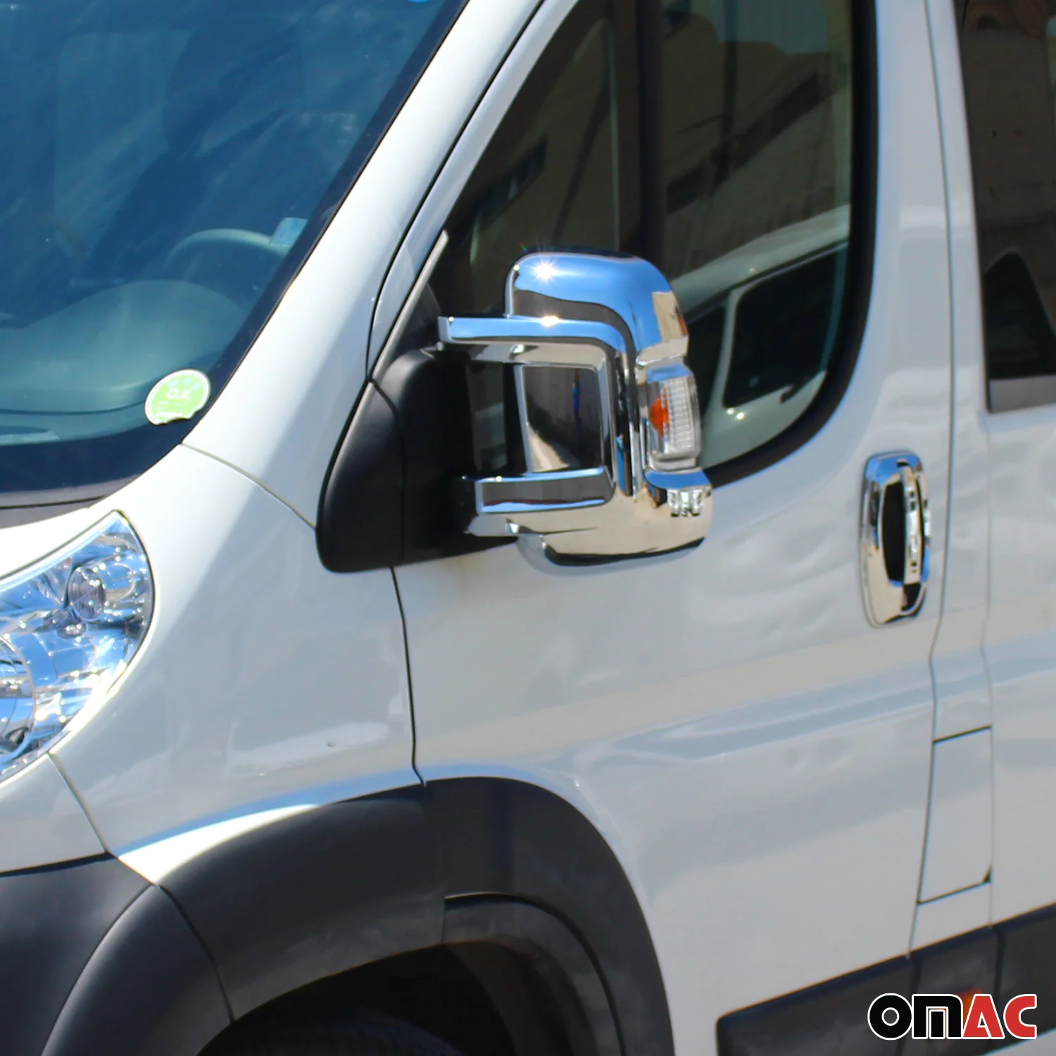 Spiegelkappen Spiegelabdeckung für Peugeot Boxer 2006-2020 Chrom ABS Silber 2tlg - Image 2