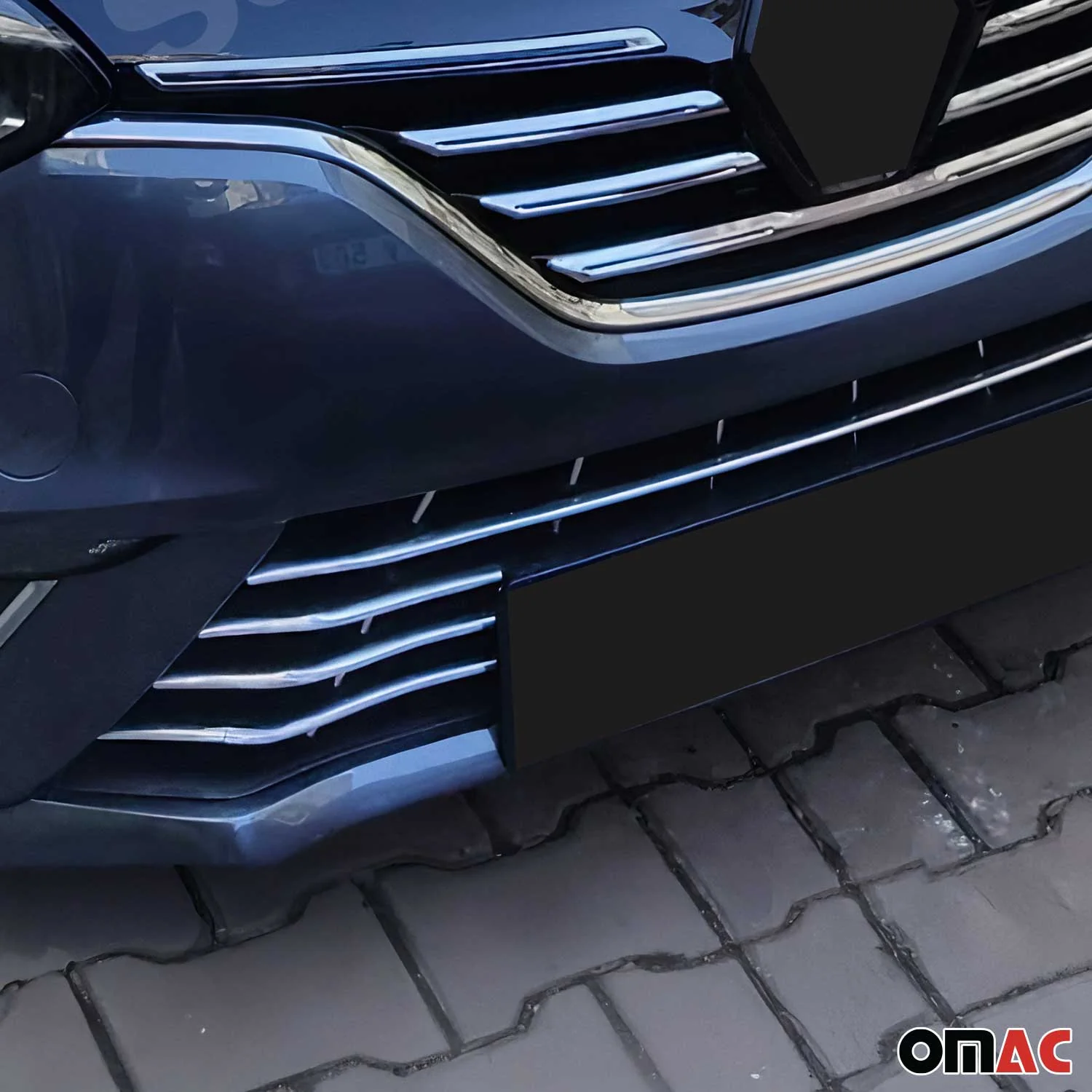 Kühlergrill Leisten Grillleisten für Renault Megane 2016-2022 Edelstahl Chrom 7x - Image 3
