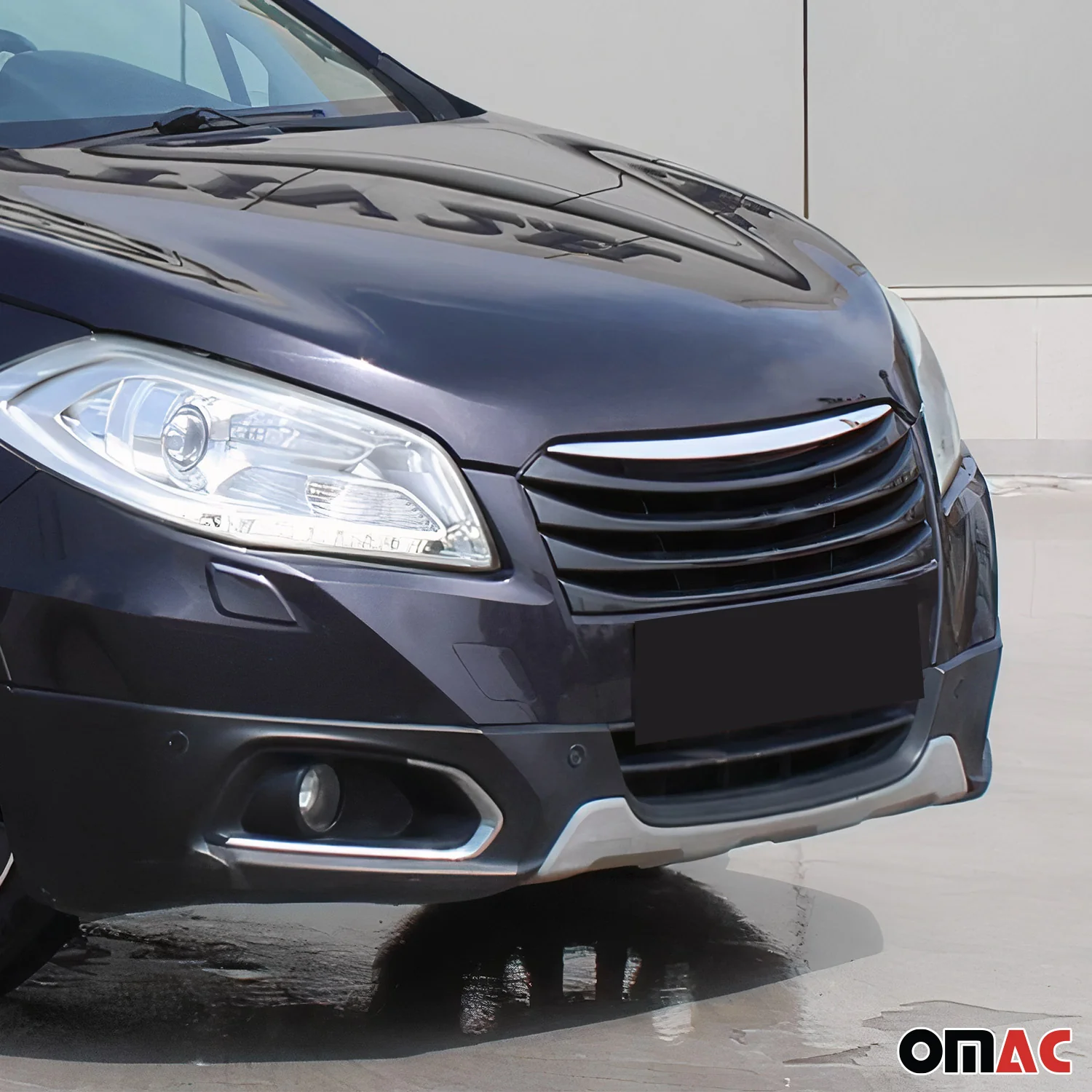 Kühlergrill Leisten Grillleisten für Suzuki SX4 2013-2008 Edelstahl Chrom 1tlg - Image 2