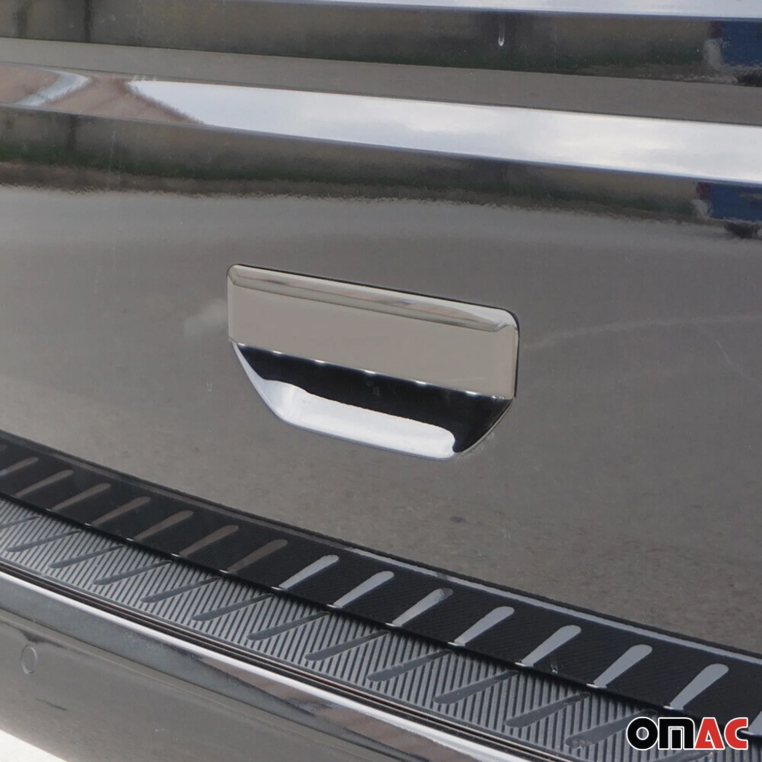 Heckklappe Kofferraumöffner Griff für VW Caddy 2021-2026 Edelstahl Dunkel 1tlg - Image 3