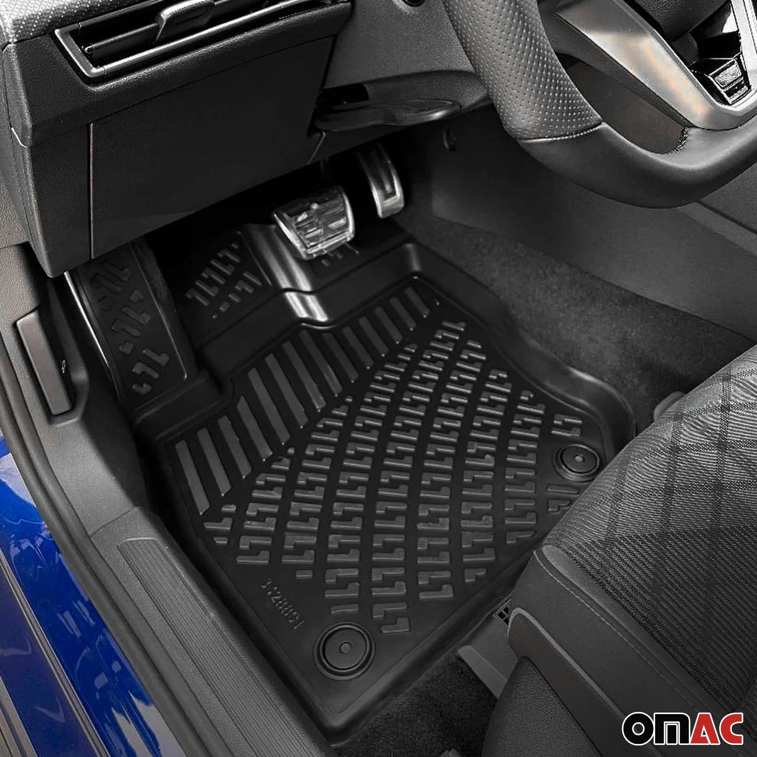 Fußmatten Automatten für Smart Fortwo 2014-2019 TPE Schwarz 4 tlg - Image 5