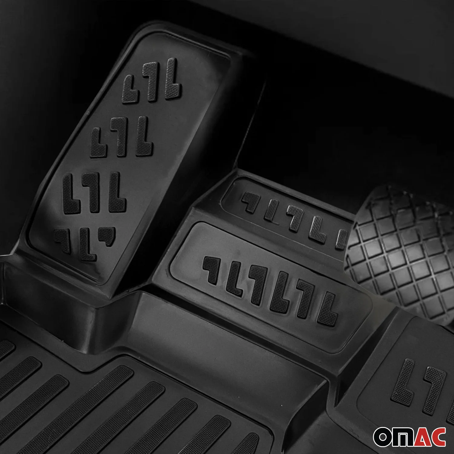 Fußmatten 3D Gummimatten für Volvo C30 Schrägheck 2006-2012 Gummi TPE Schwarz 4x - Image 6