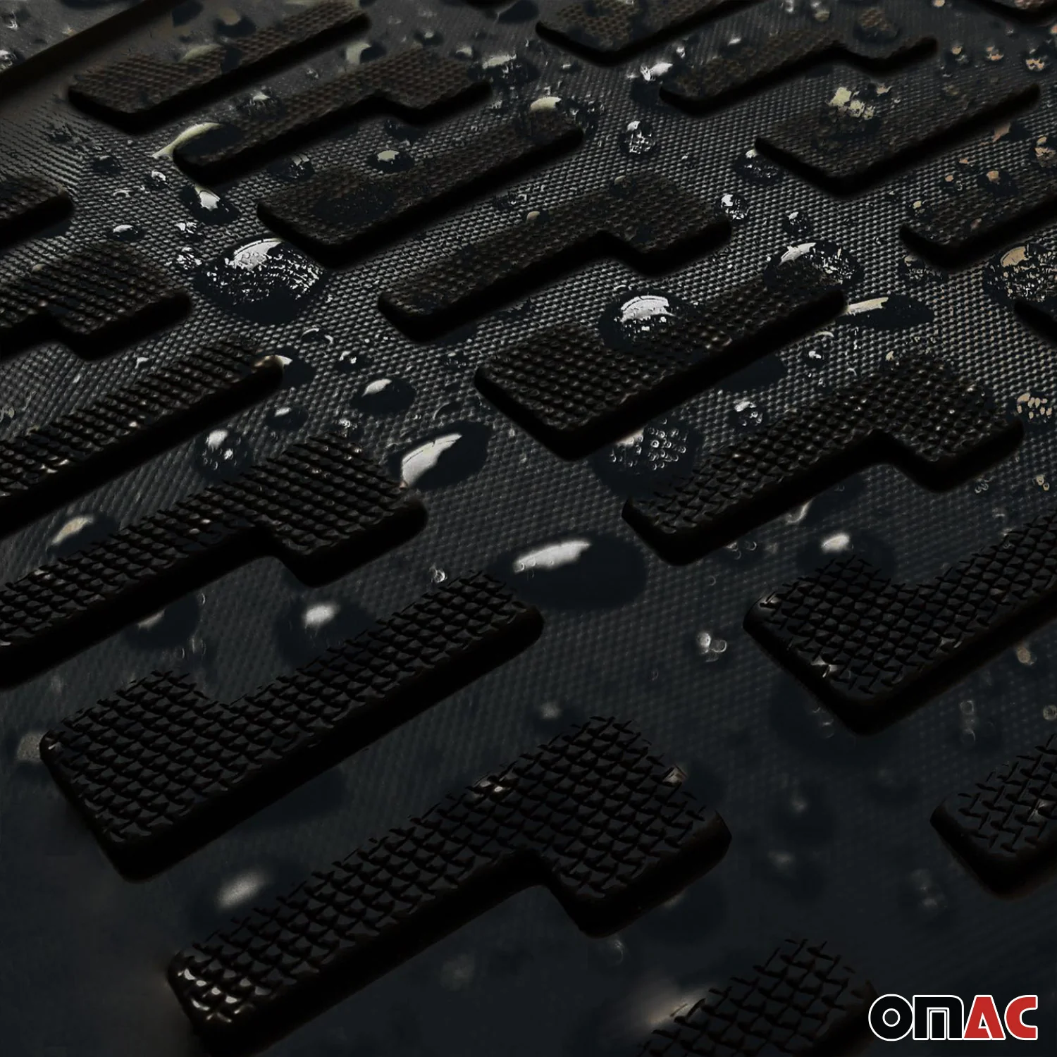 Fußmatten 3D Gummimatten für Volvo S90 Stufenheck 2017-2025 Gummi TPE Schwarz 4x - Image 7