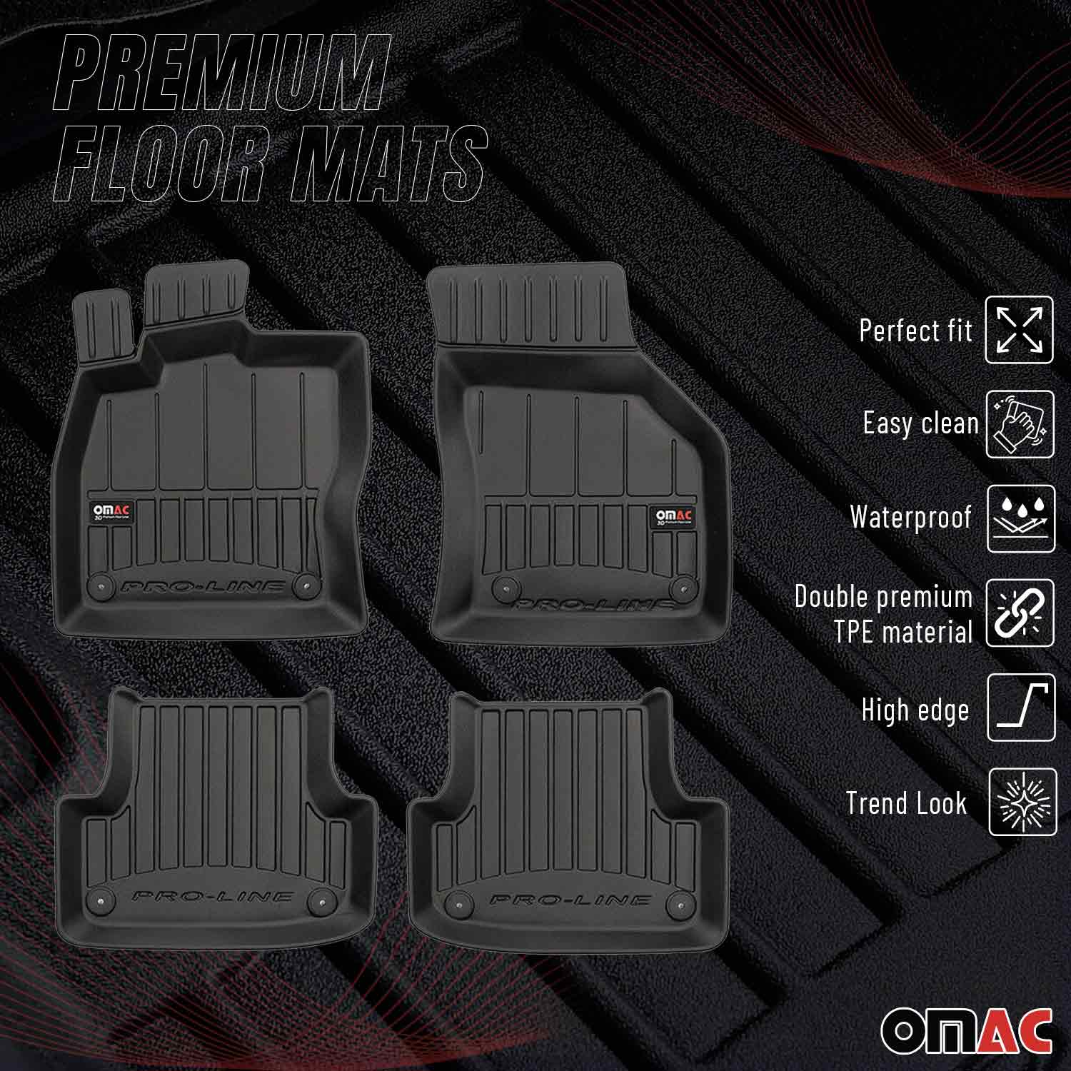 OMAC Gummi Fußmatten für Audi A3 8V Sportback Limo 2012-2020 Premium TPE 4x - Image 2