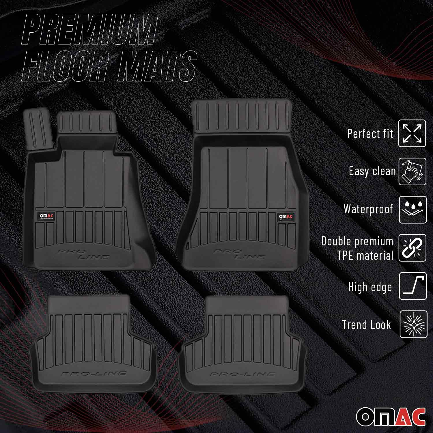 OMAC Gummi Fußmatten für BMW 5er Limo Touring G30 G31 2017-2024 Premium TPE 4tlg - Image 2