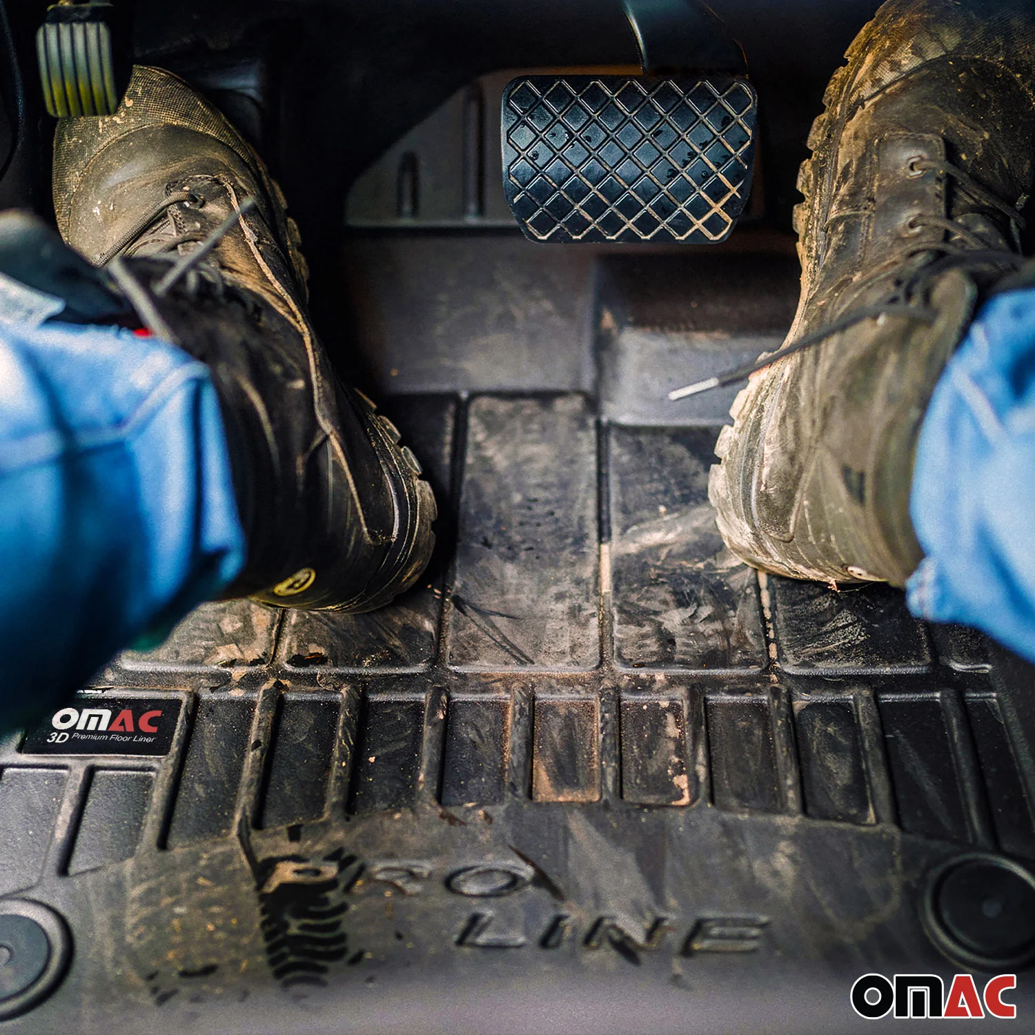OMAC Gummi Fußmatten für Mazda 6 2012-2025 Premium TPE 3D Automatten Schwarz 4x - Image 5