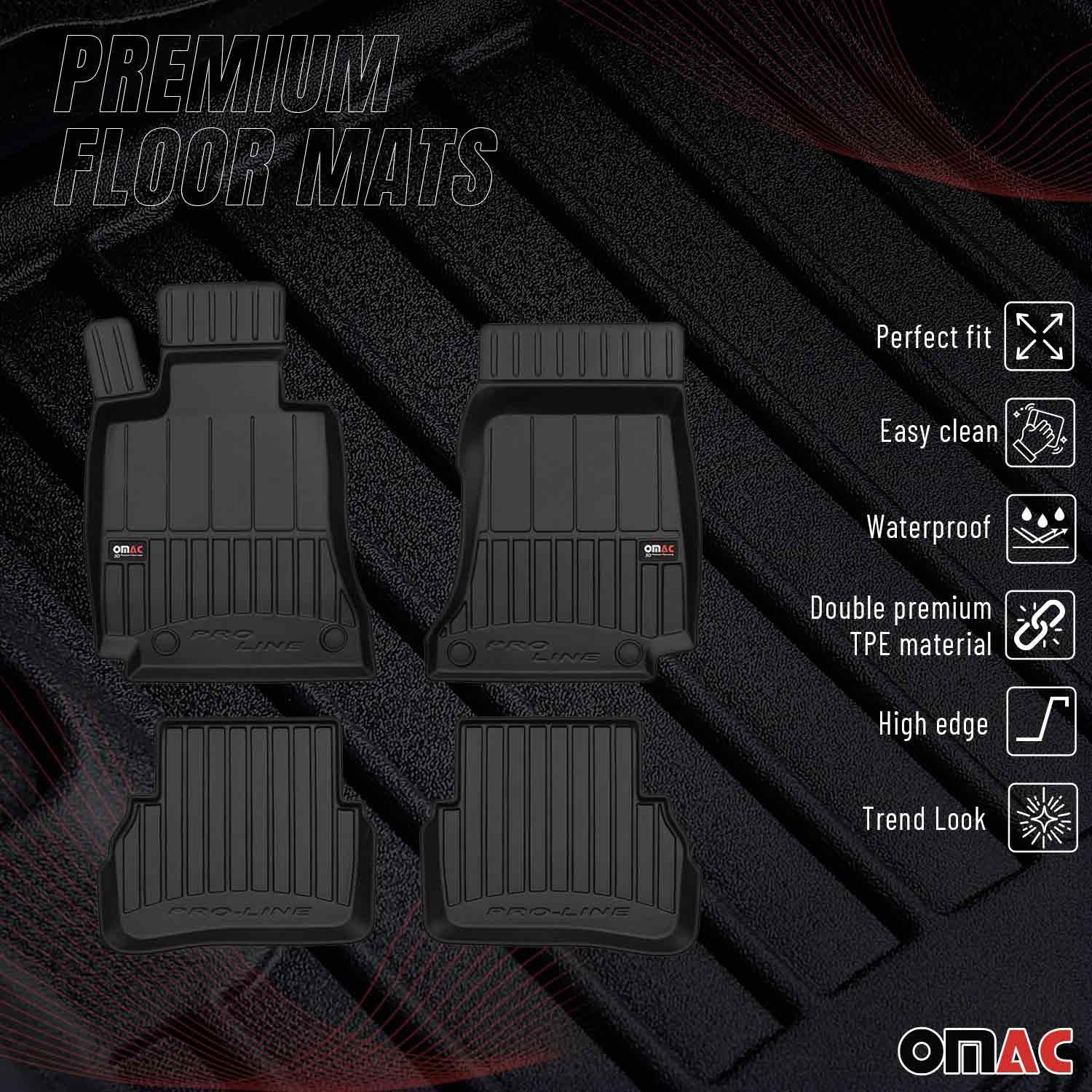 OMAC Gummi Fußmatten für Mercedes C Klasse T-Model W205 S205 2014-2021 Premium - Image 2