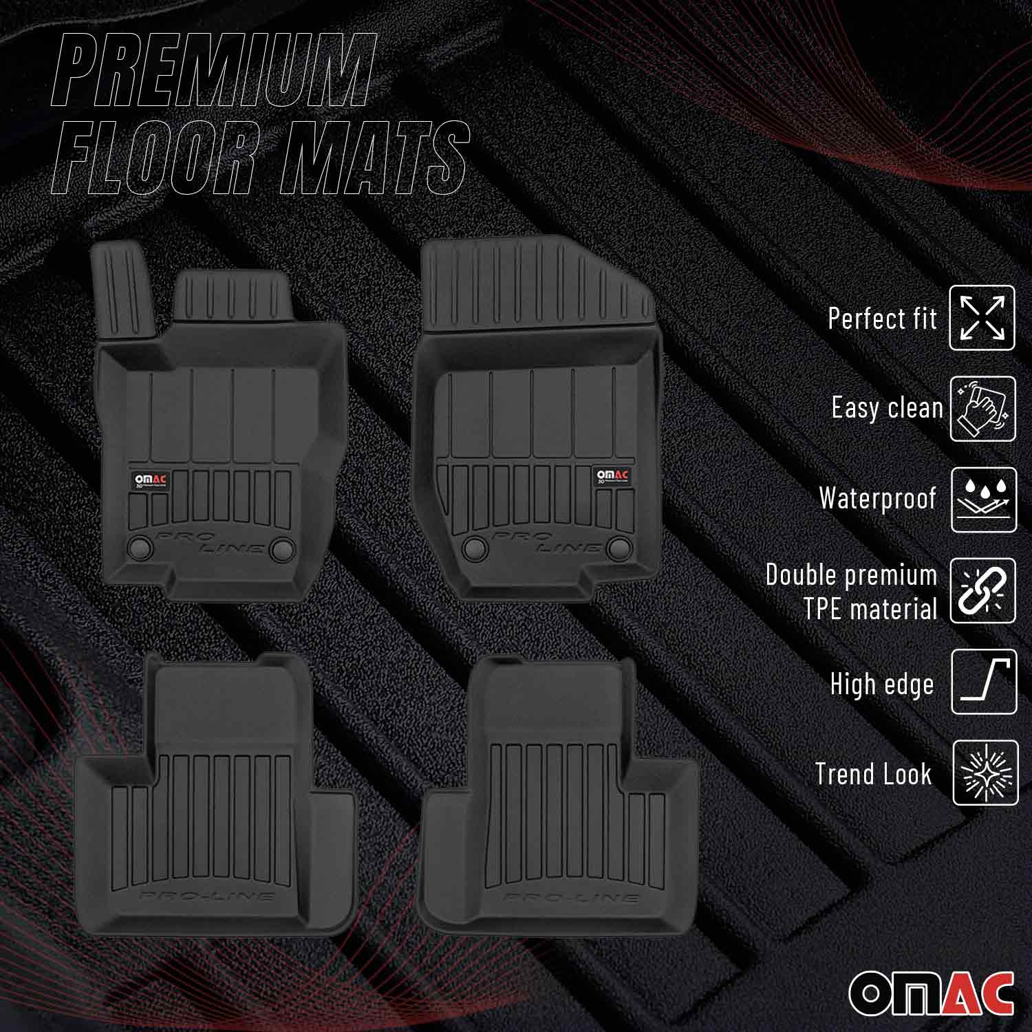 OMAC Gummi Fußmatten für Mercedes GL Klasse X164 2006-2012 Premium TPE 4x - Image 2