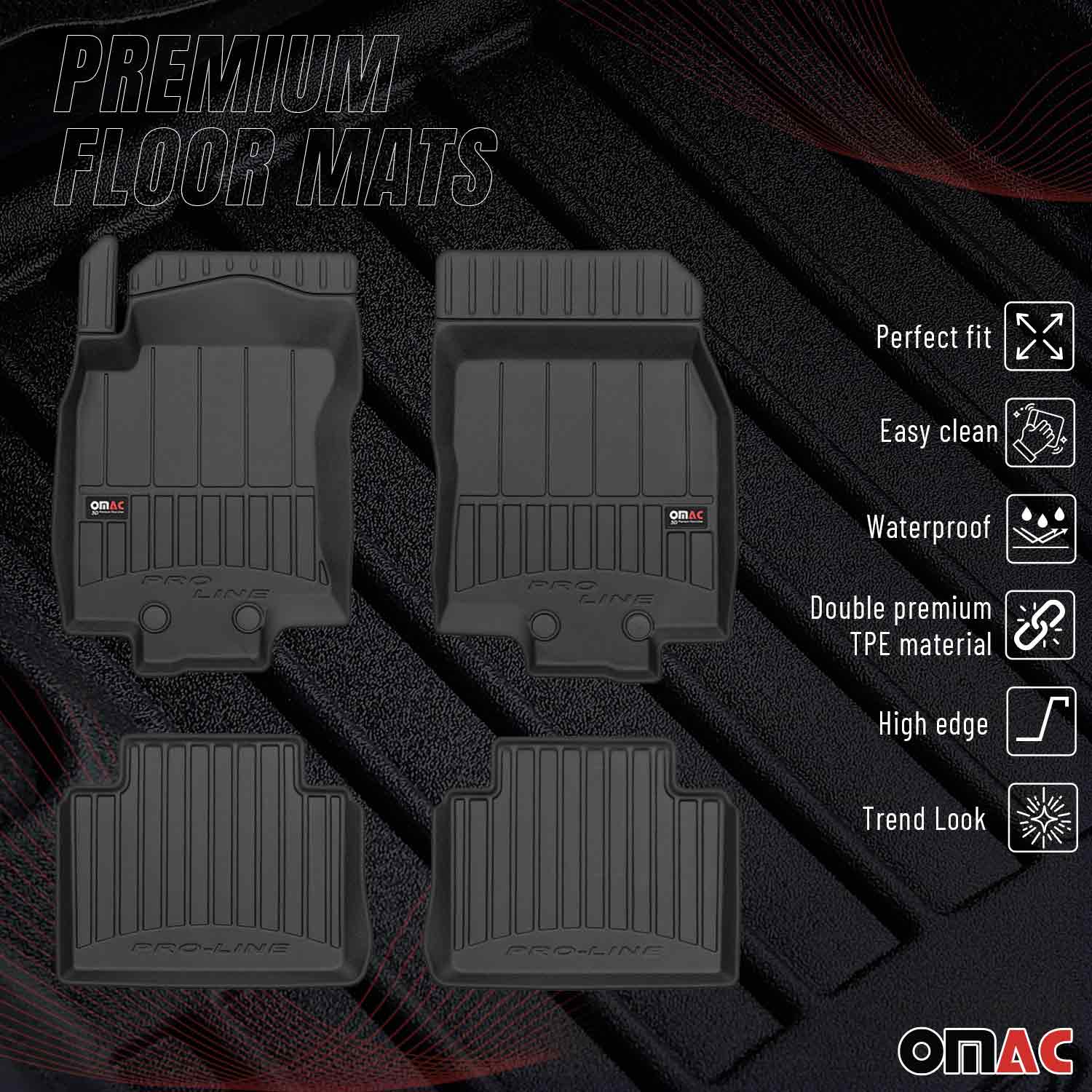 OMAC Gummi Fußmatten für Nissan X-Trail 2013-2021 Premium TPE Automatten 4tlg - Image 2