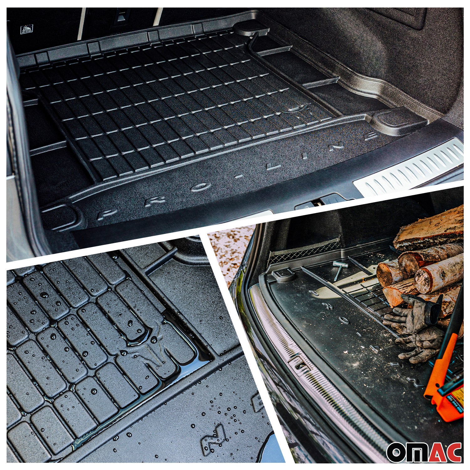 OMAC Fußmatten & Kofferraumwanne Set für Renault Espace mk5 2015-2023 Gummi 4x - Image 3