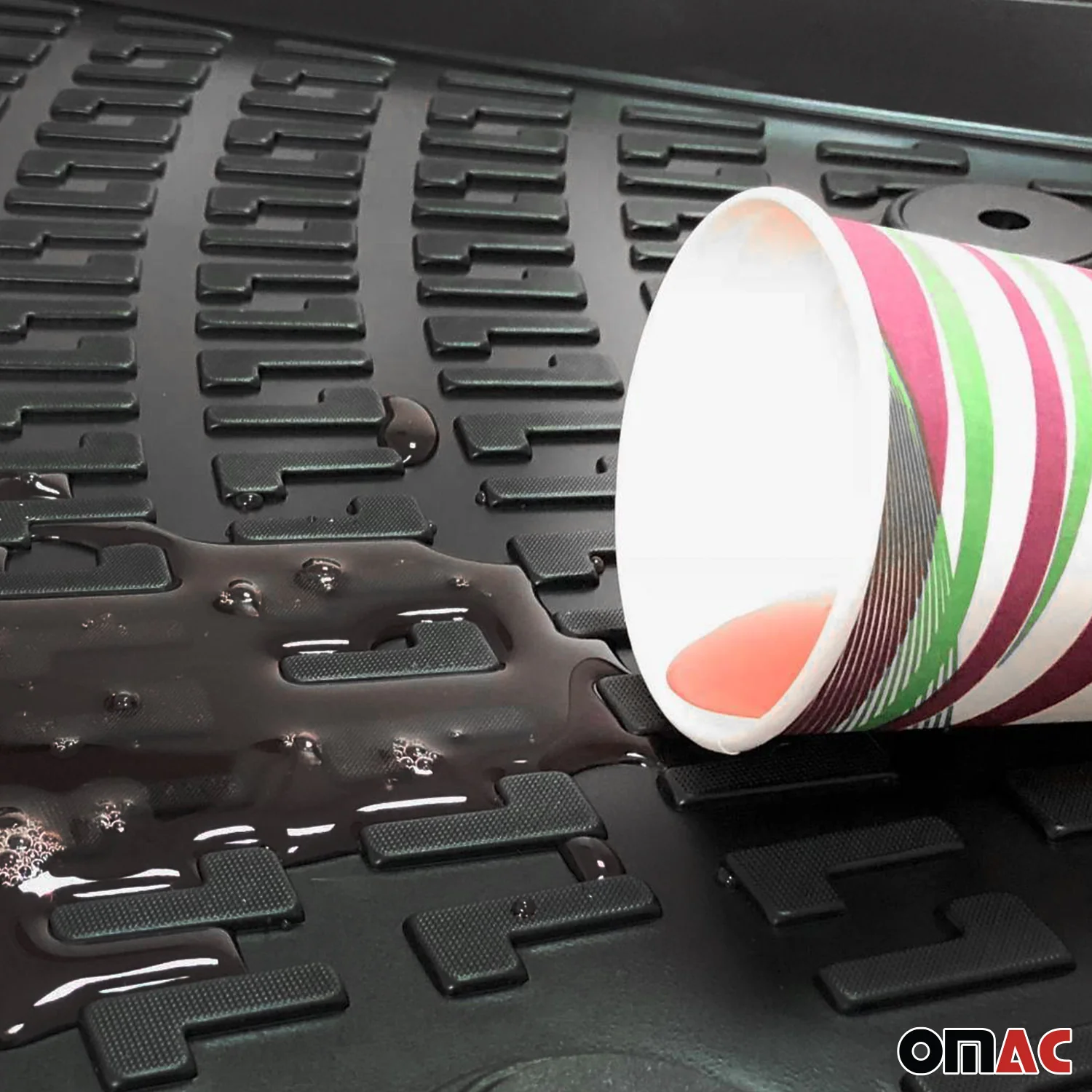Fußmatten 3D Gummimatten für Honda Civic 1995-2001 Gummi TPE Schwarz 4tlg - Image 10
