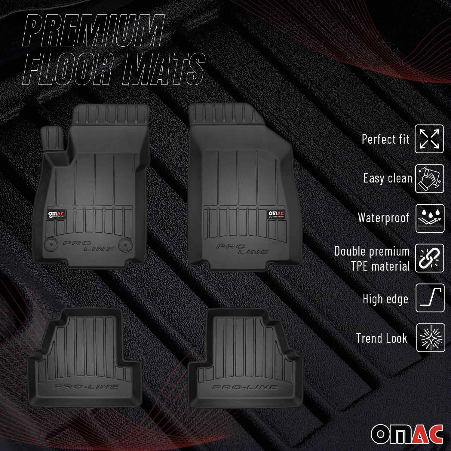 OMAC Gummi Fußmatten für Chevrolet Trax 2012-2019 Premium TPE Automatten 4tlg - Image 2