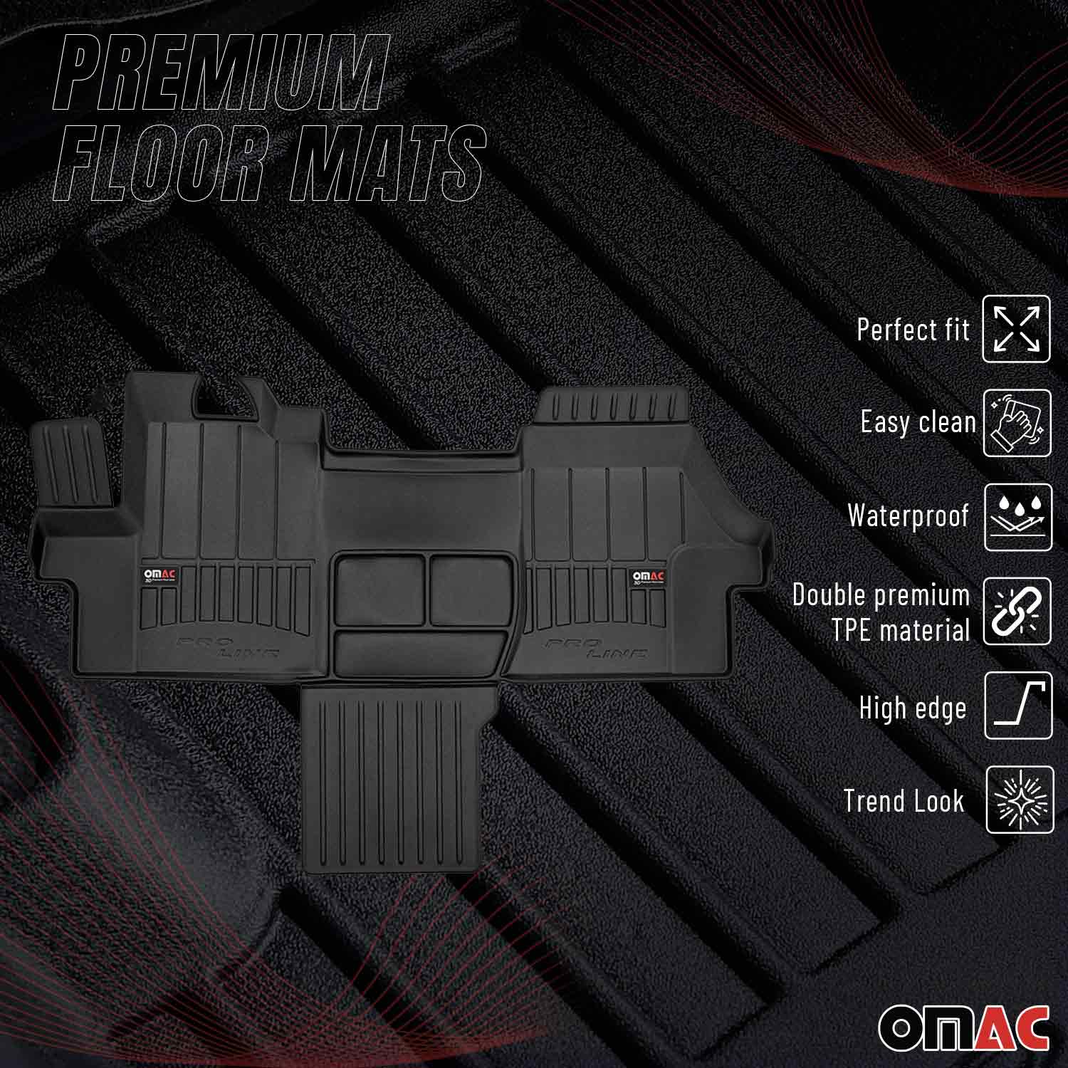 OMAC Gummi Fußmatten für Citroen Jumper 2006-2016 Premium TPE 3D Antirutsch 1x - Image 2