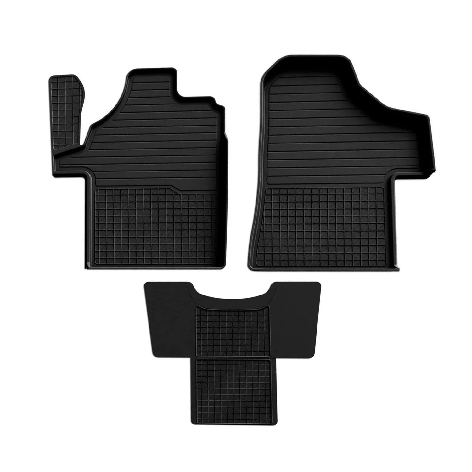 Fußmatten Automatten für Mercedes Vito W447 2014-2023 3D Passform Gummi Schwarz